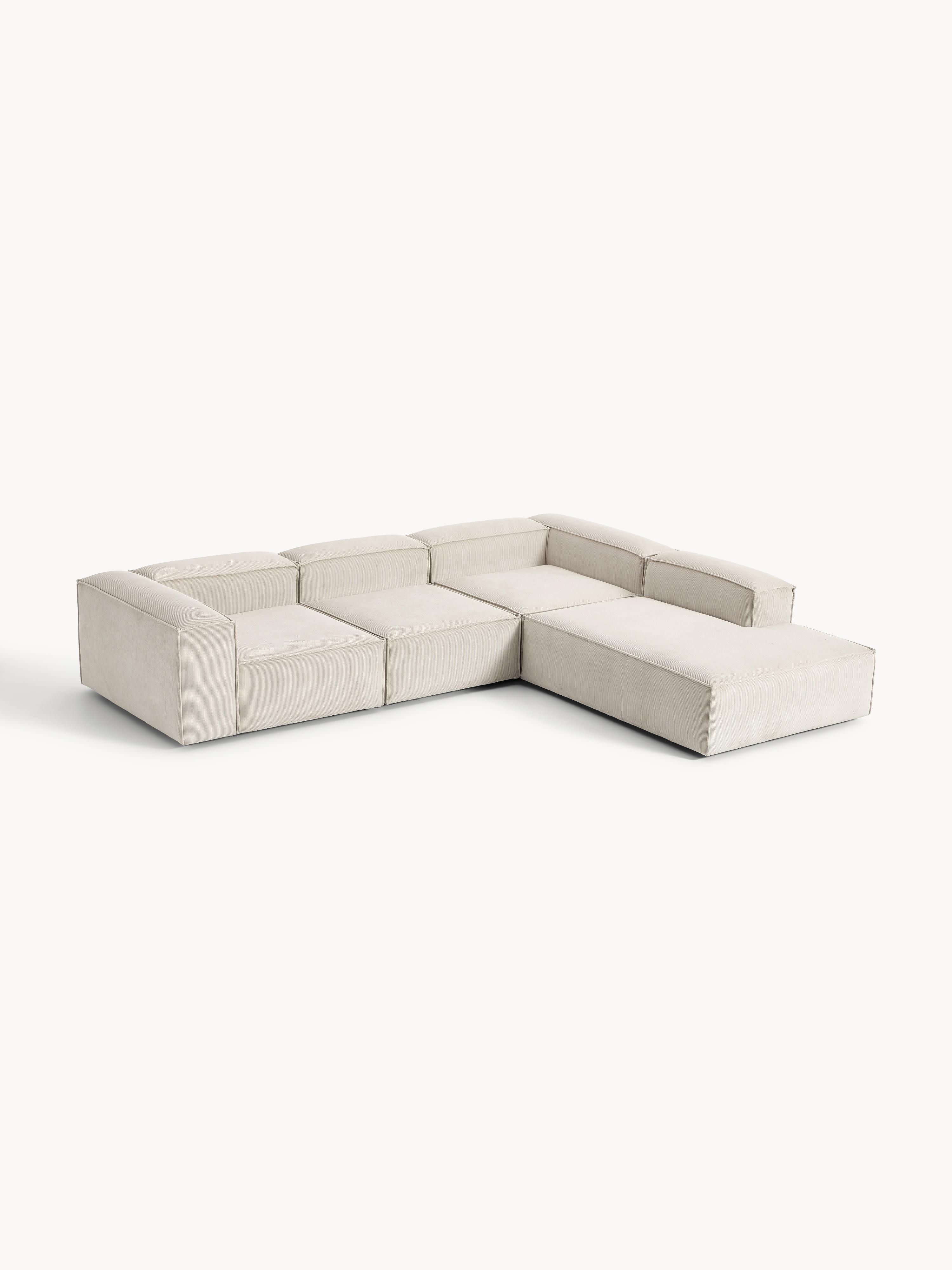 Gallery image 1 - Corduroy Modular Corner Sofa Lennon (4-seater)