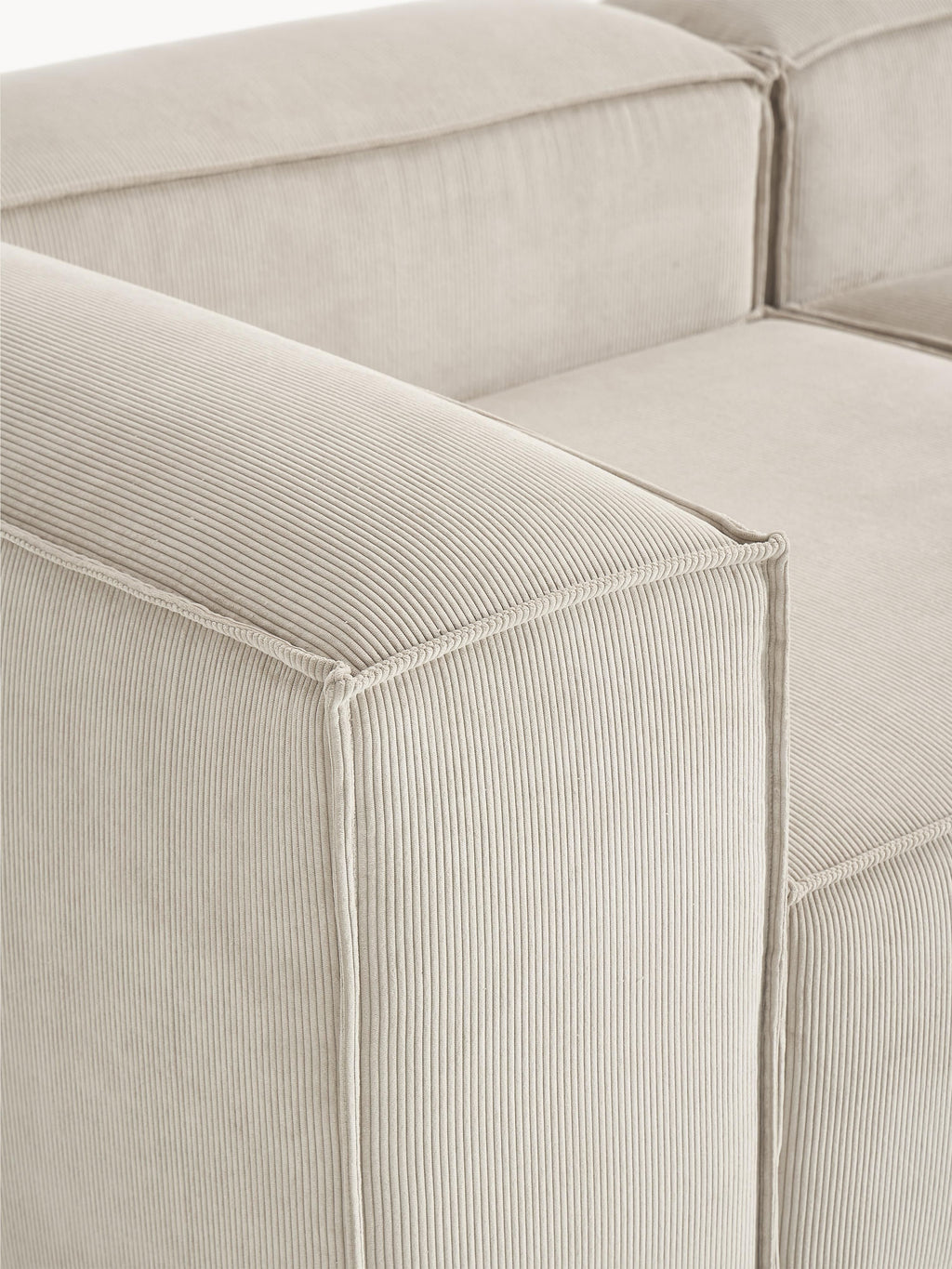 Lennon Corduroy Modular Corner Sofa (4-seater)