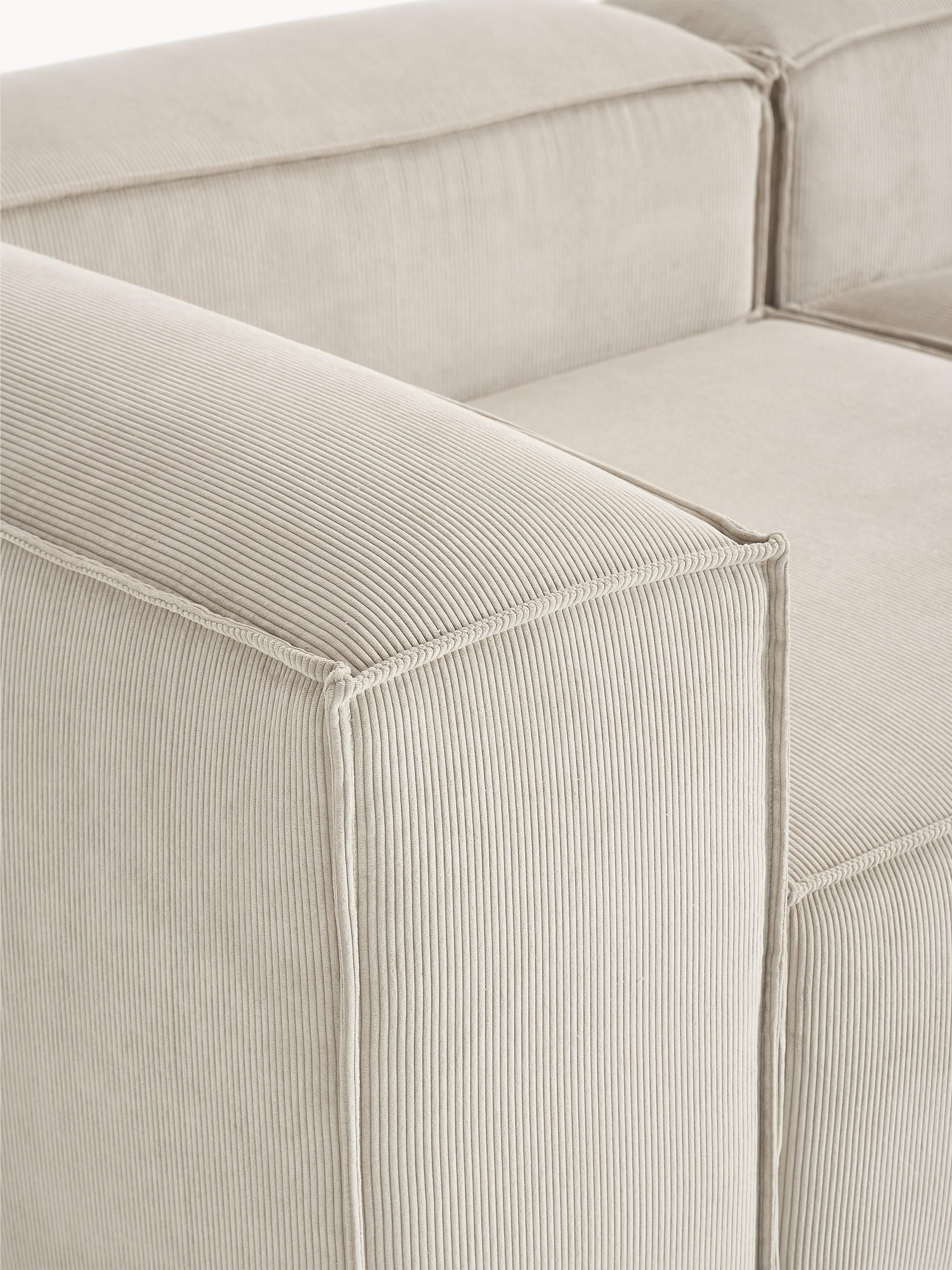 Lennon Corduroy Modular Corner Sofa (4-seater)