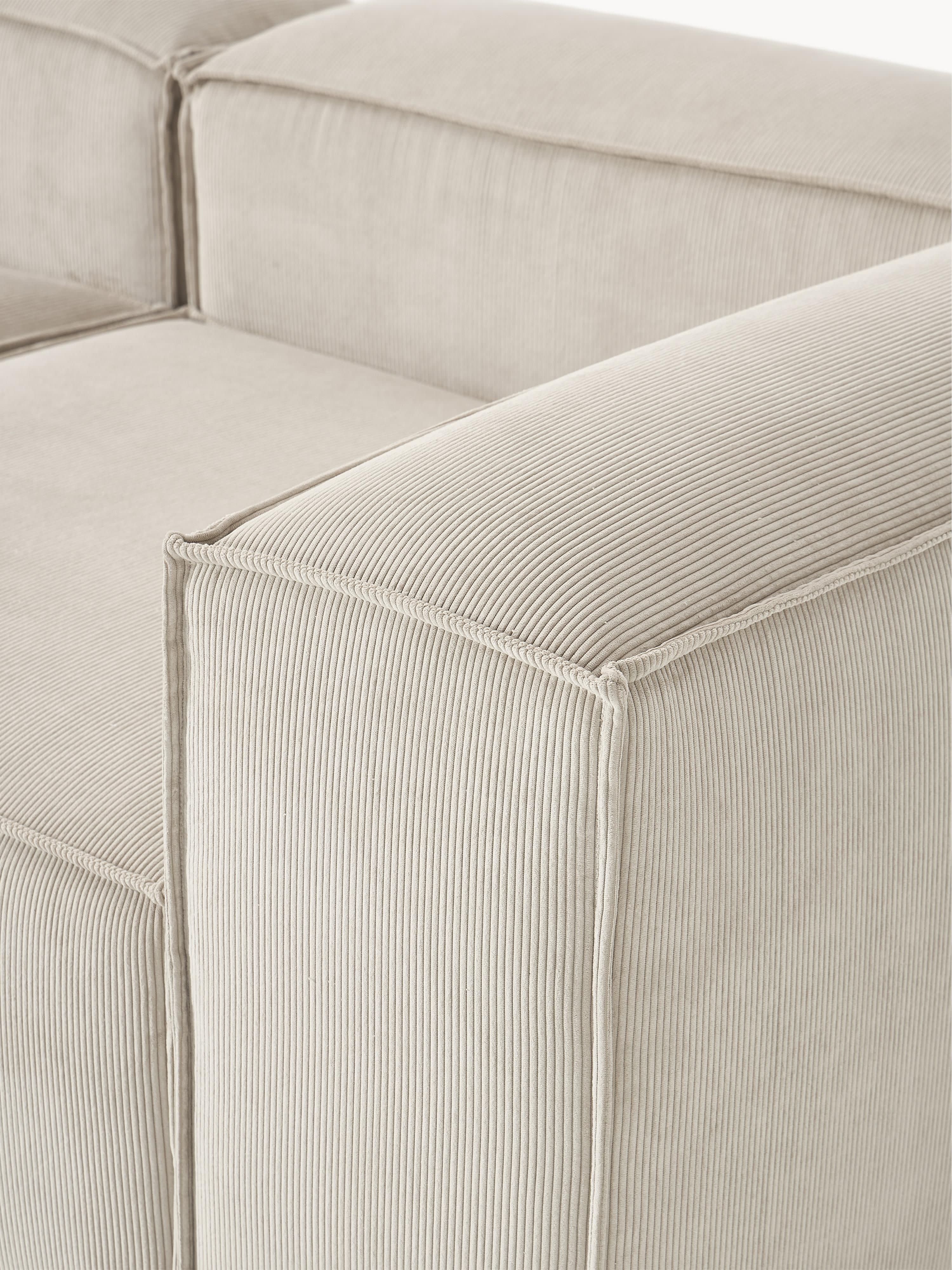 Lennon Corduroy Modular Corner Sofa (4-seater)