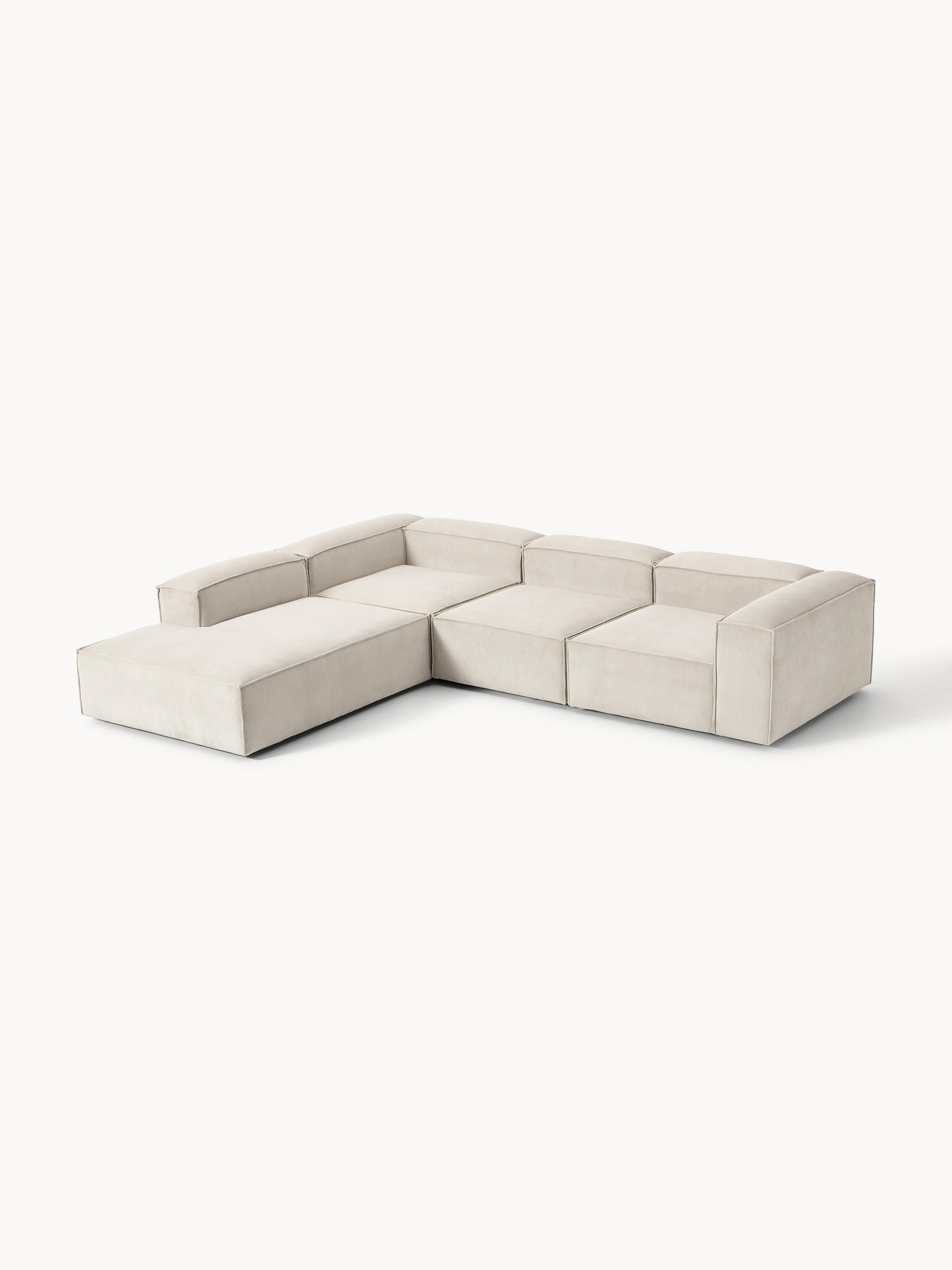 Lennon Corduroy Modular Corner Sofa (4-seater)