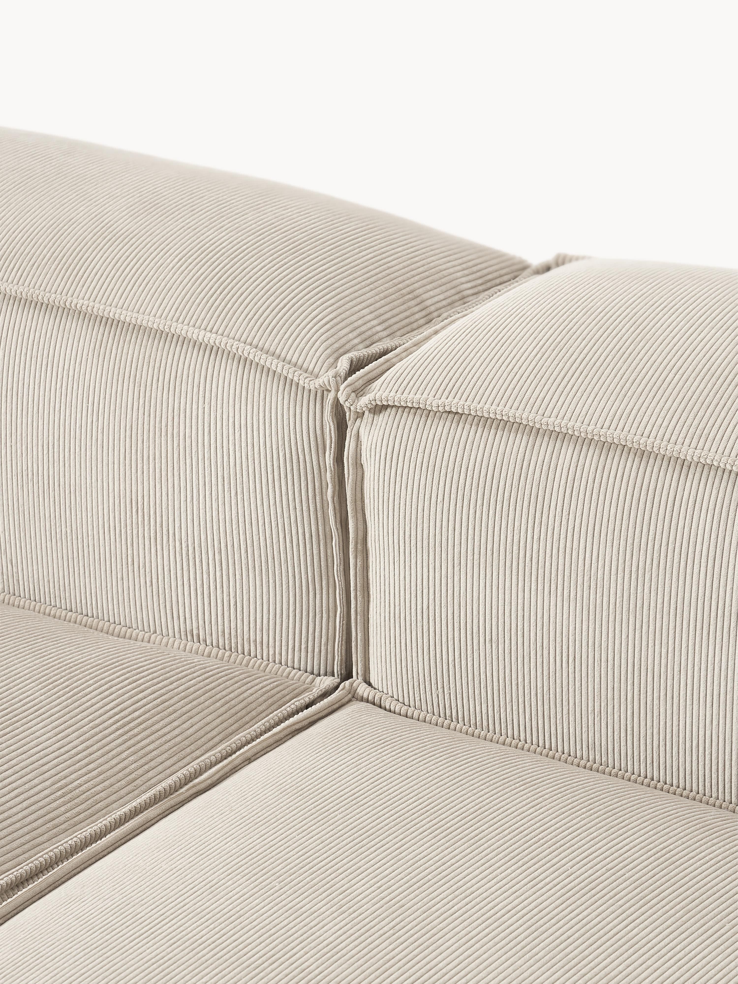 Lennon Corduroy Modular Corner Sofa (4-seater)