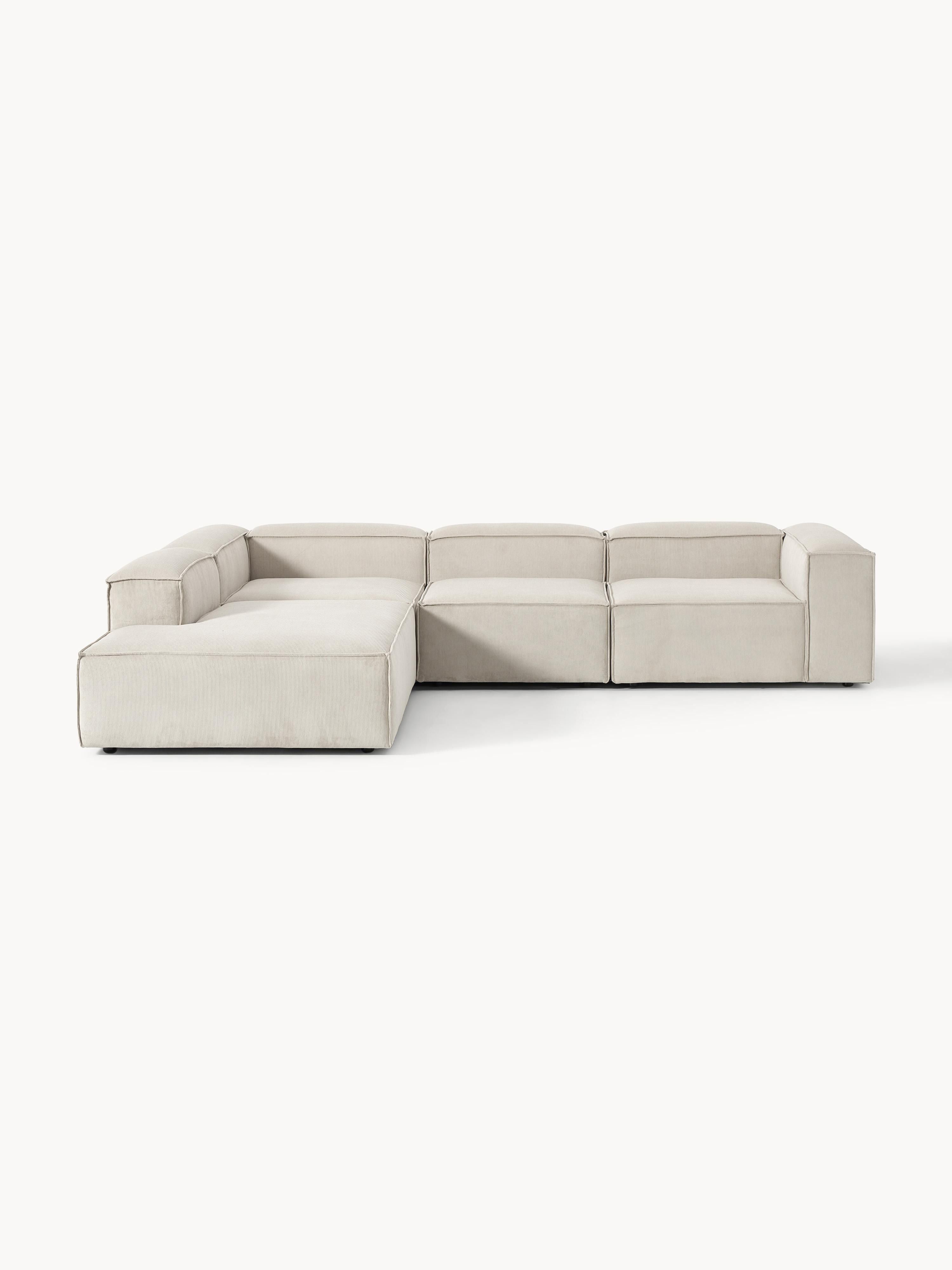Lennon Corduroy Modular Corner Sofa (4-seater)
