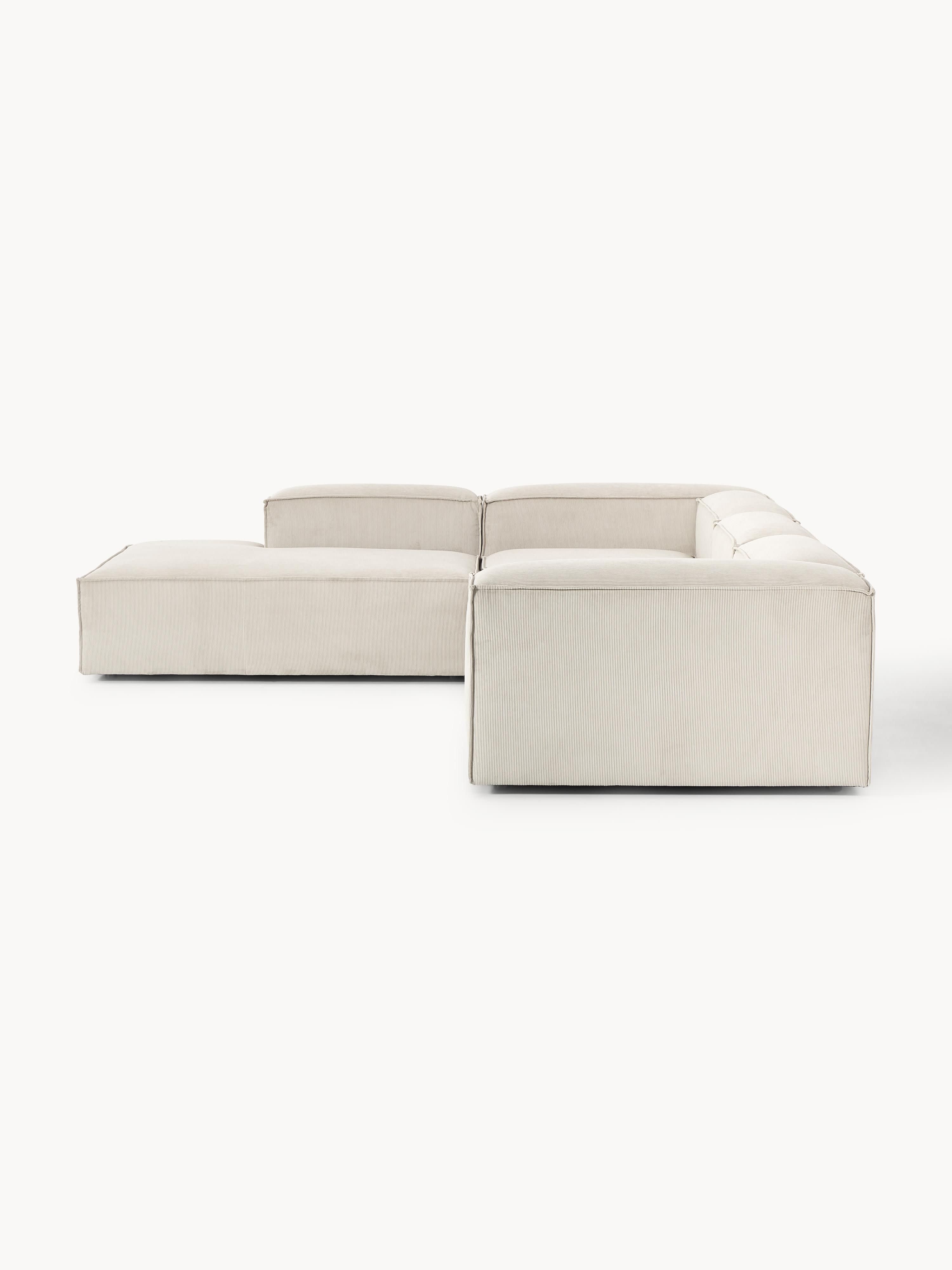 Lennon Corduroy Modular Corner Sofa (4-seater)