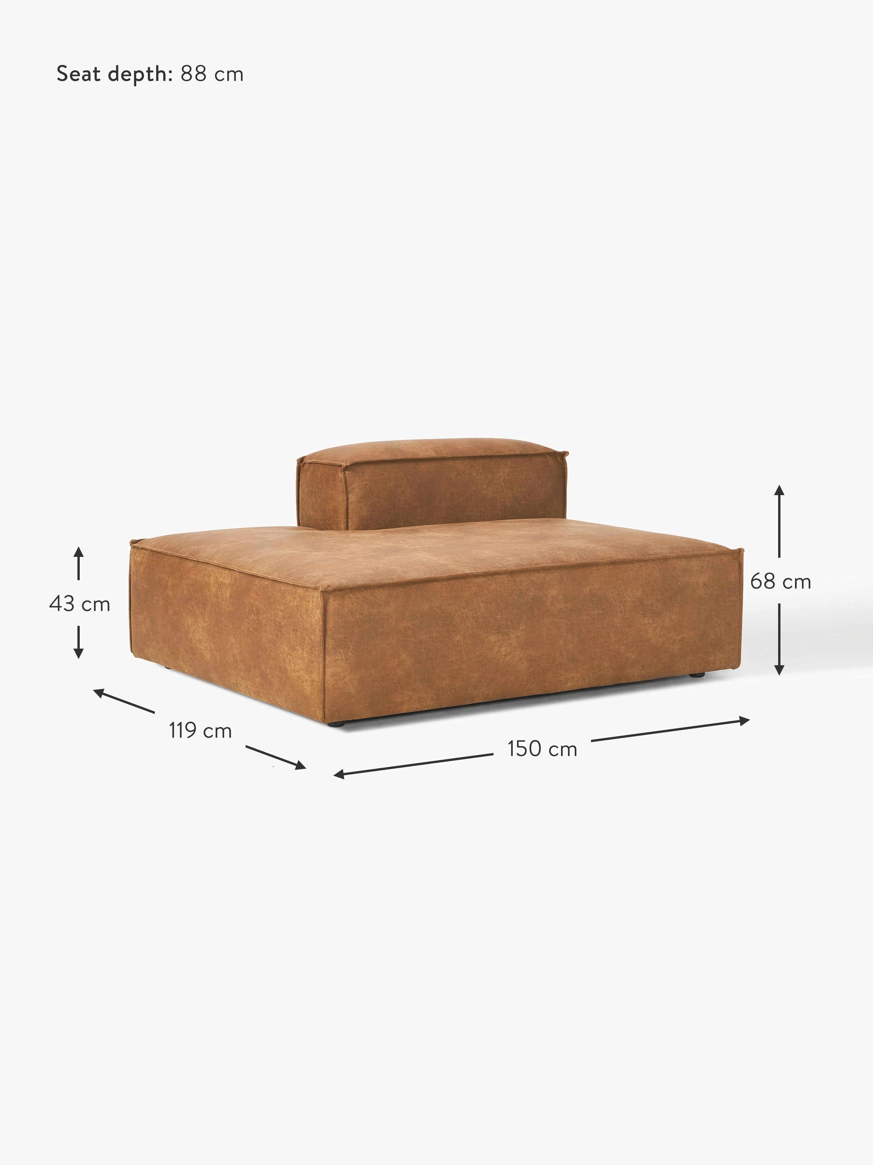 Lennon Leather Chaise Module