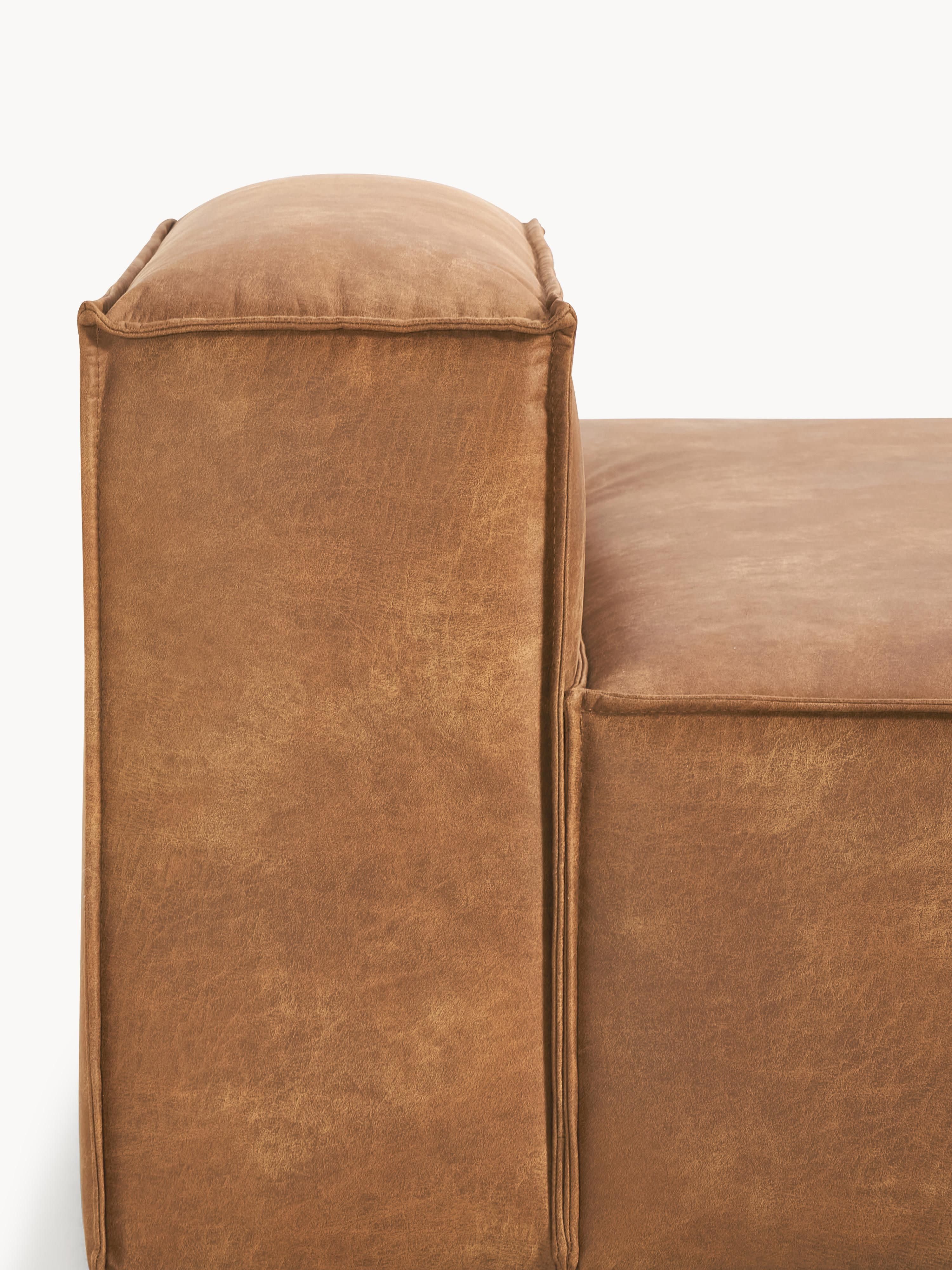 Lennon Leather Chaise Module