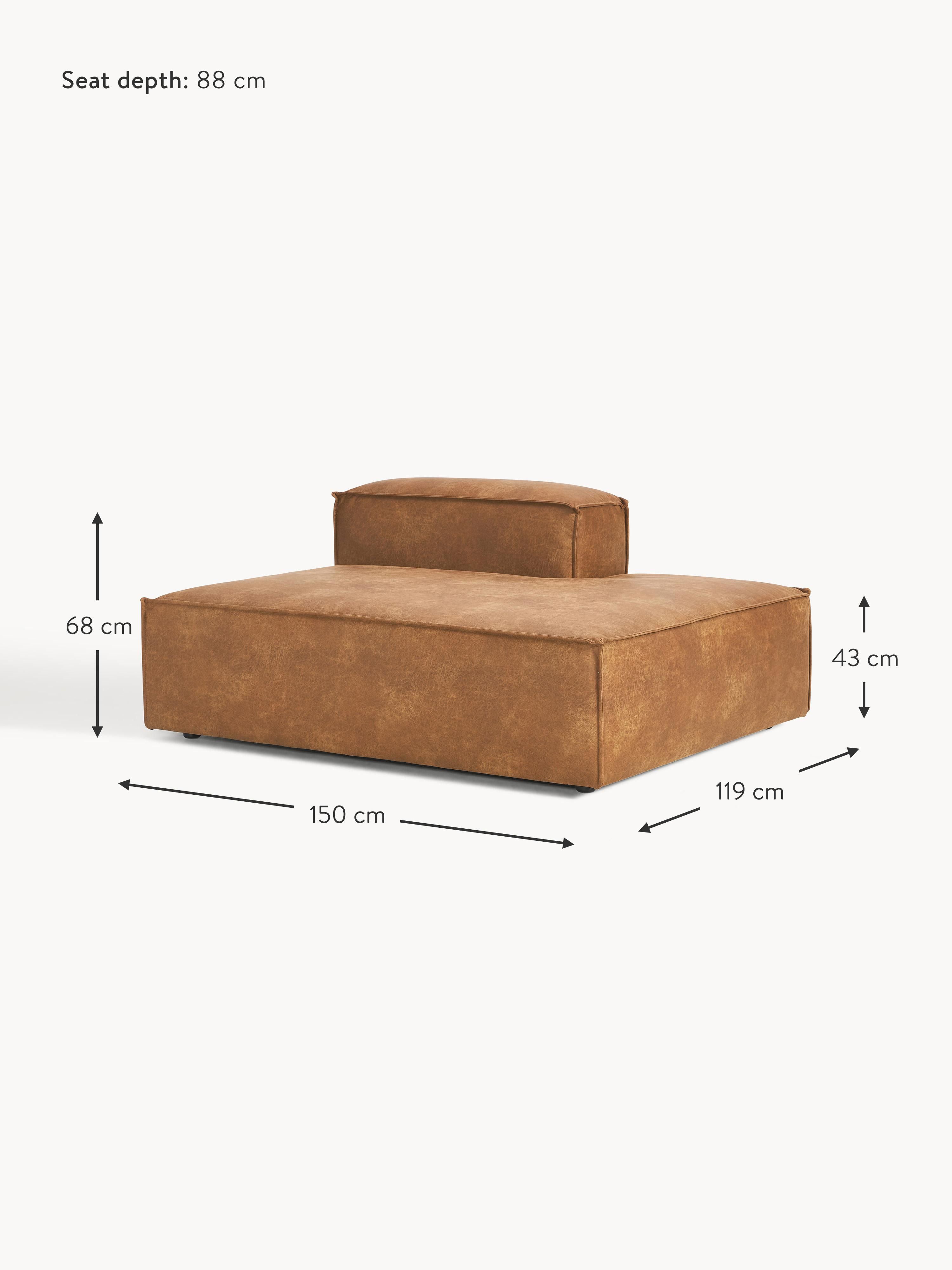 Lennon Leather Chaise Module