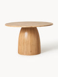 Gallery image 1 - Round Dining Table Nelly with Groove Structure, in various sizes