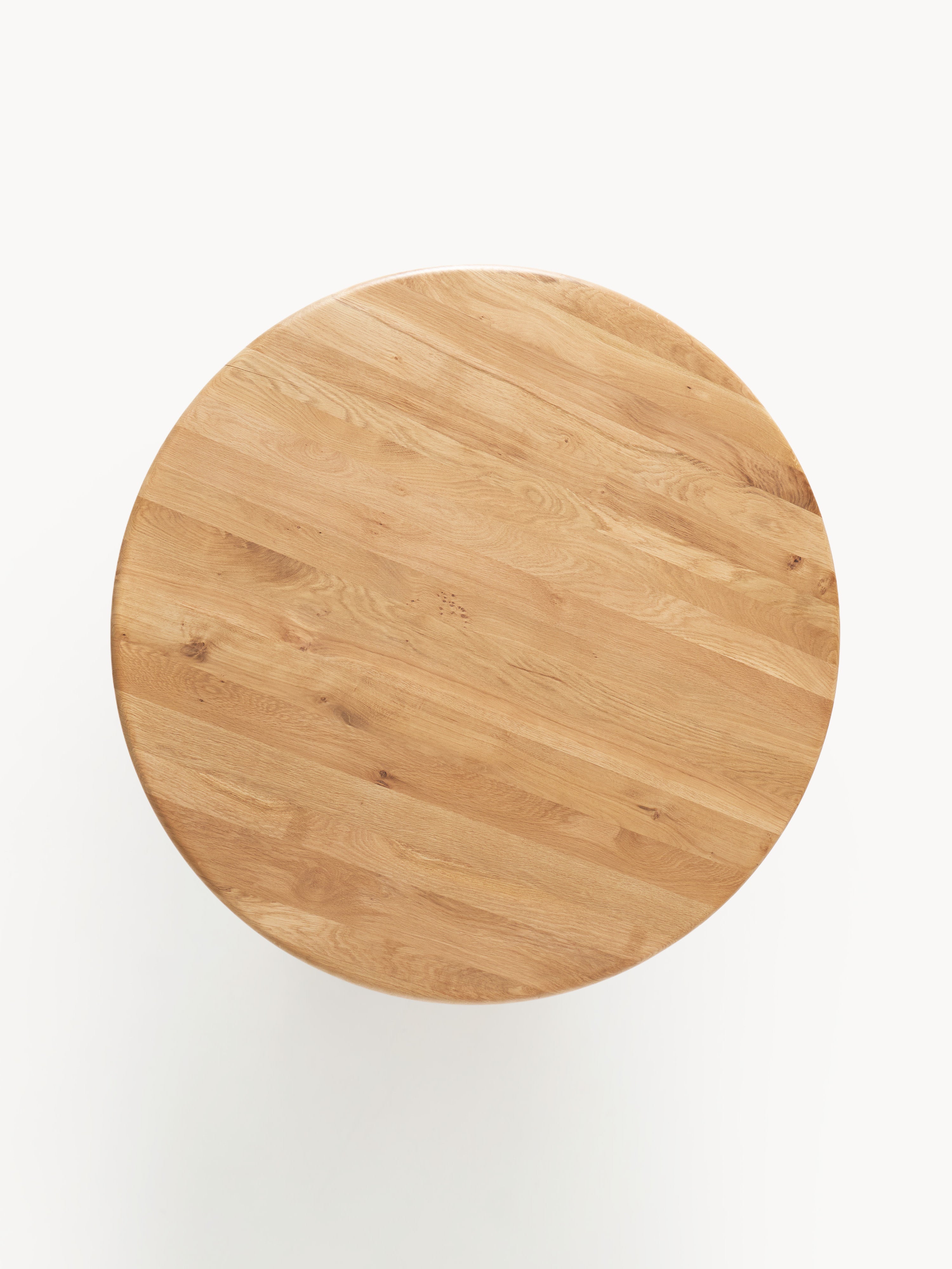 Nelly Round Dining Table with Groove Structure, in various sizes