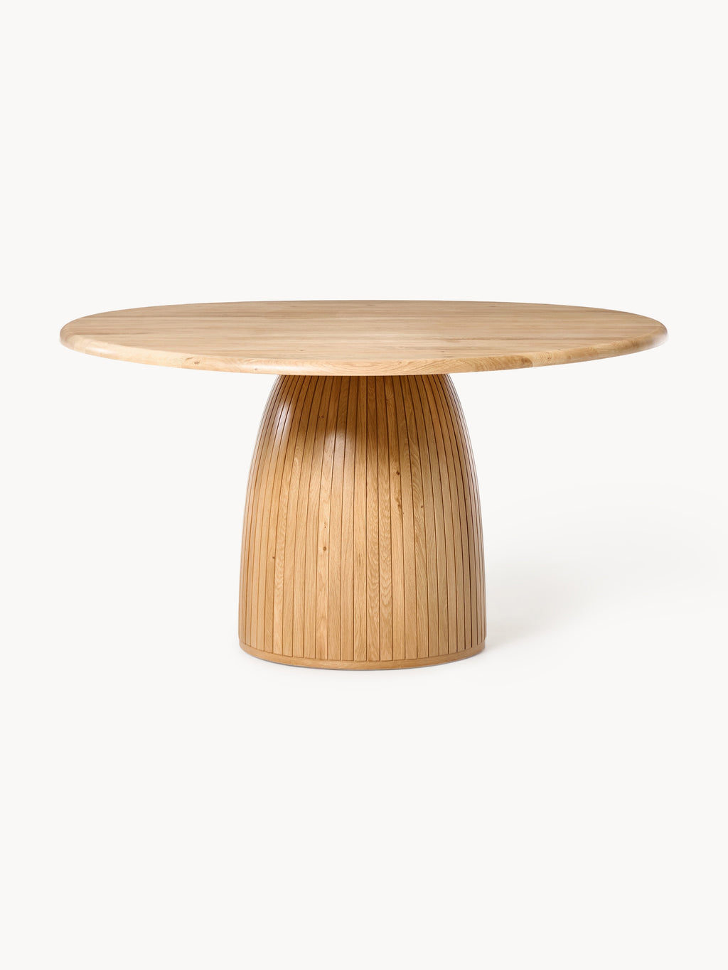Nelly Round Dining Table with Groove Structure, in various sizes