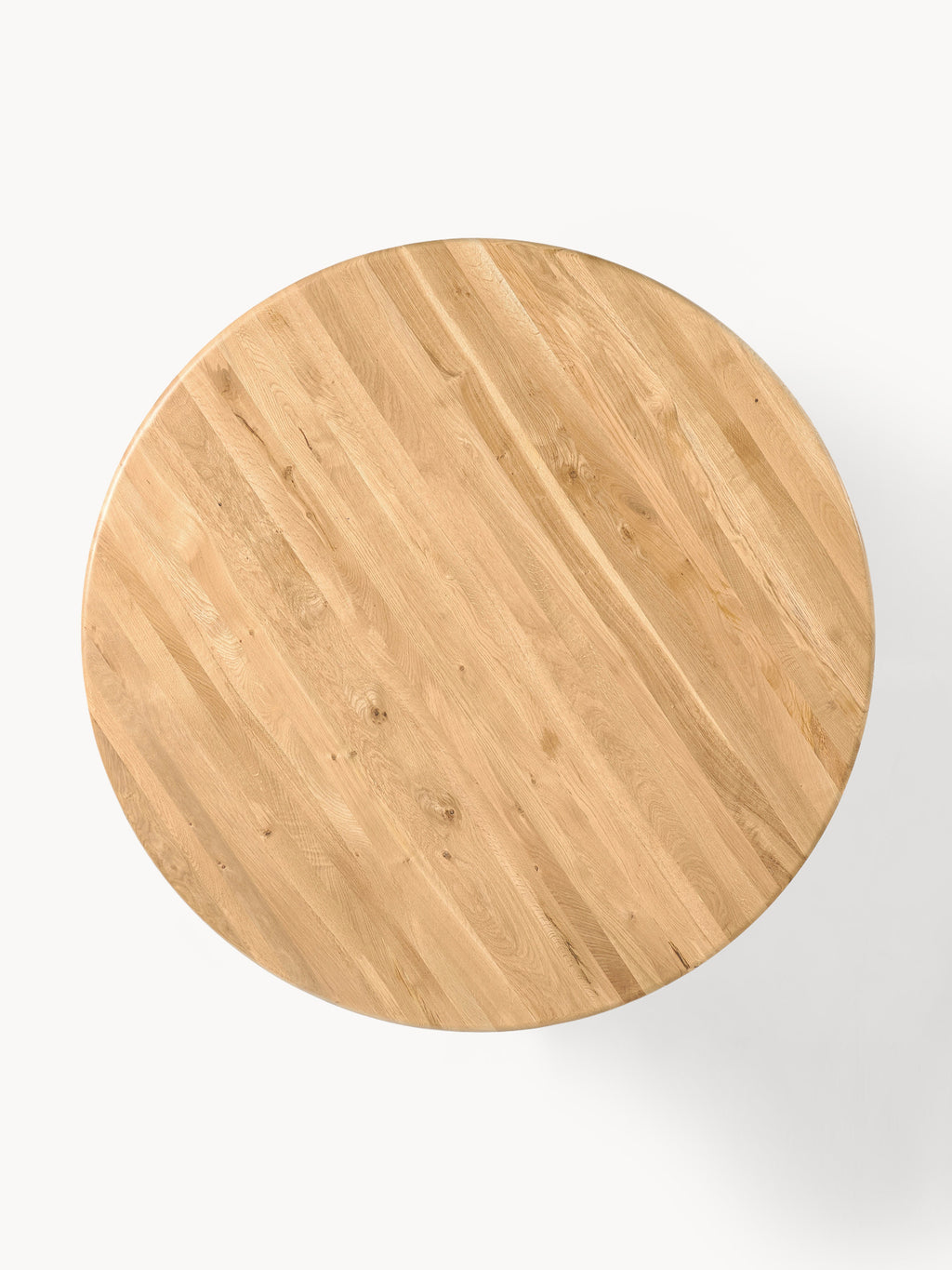 Nelly Round Dining Table with Groove Structure, in various sizes