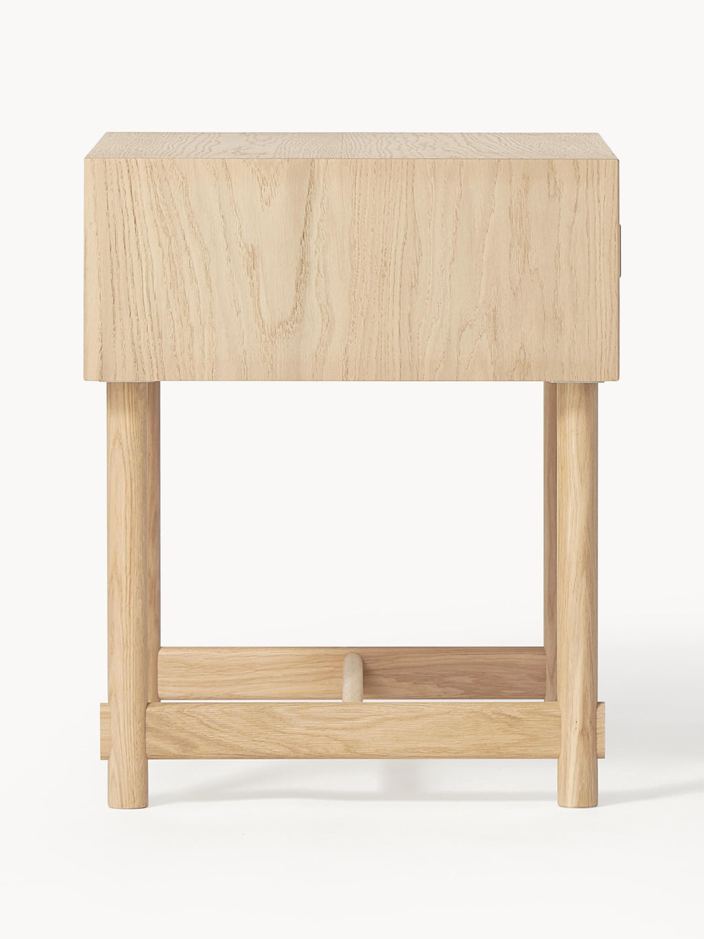 Diana Oak Wood Bedside Table with Drawer
