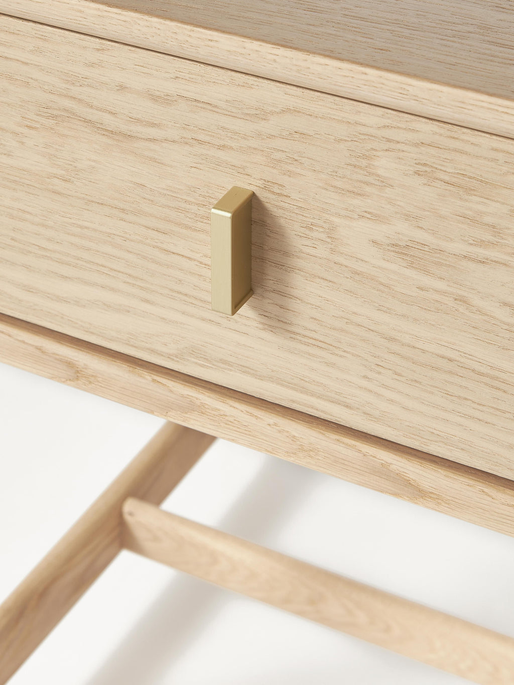 Diana Oak Wood Bedside Table with Drawer