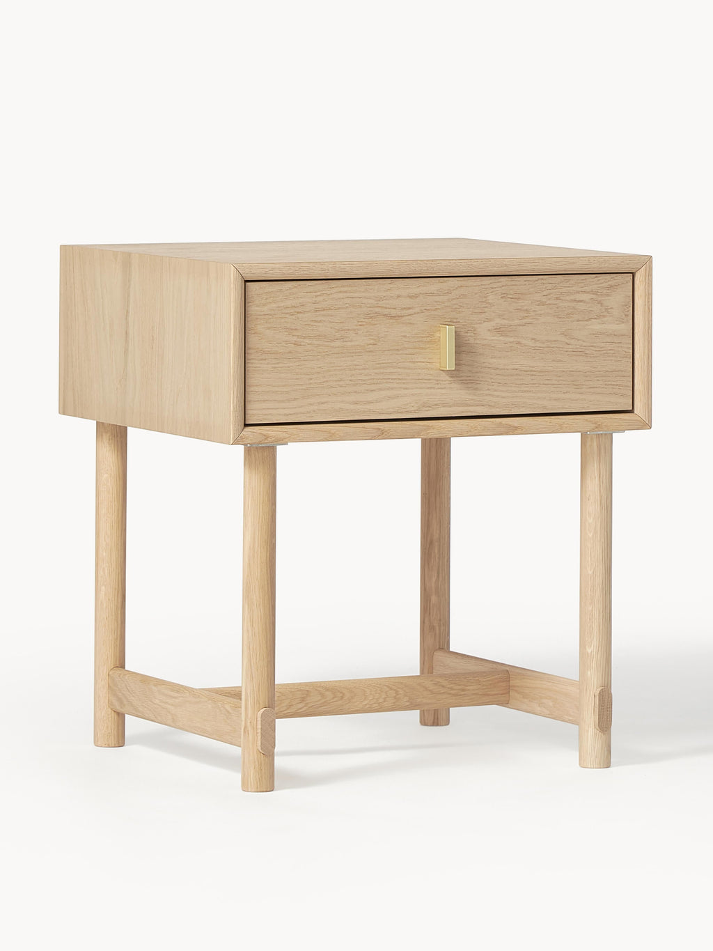 Gallery image 1 - Oak Wood Bedside Table Diana with Drawer