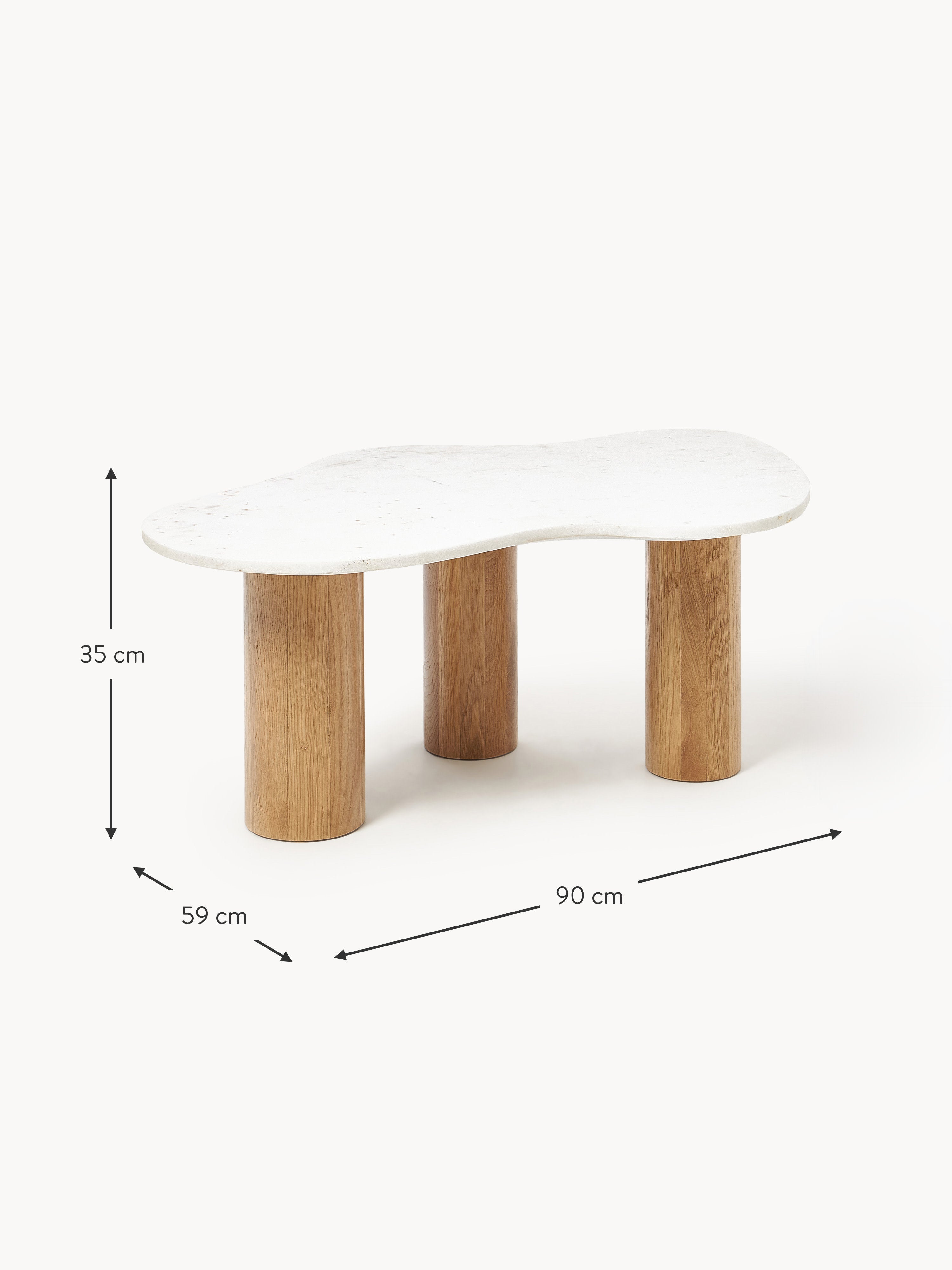 Naruto Organic-Shaped Marble Coffee Table
