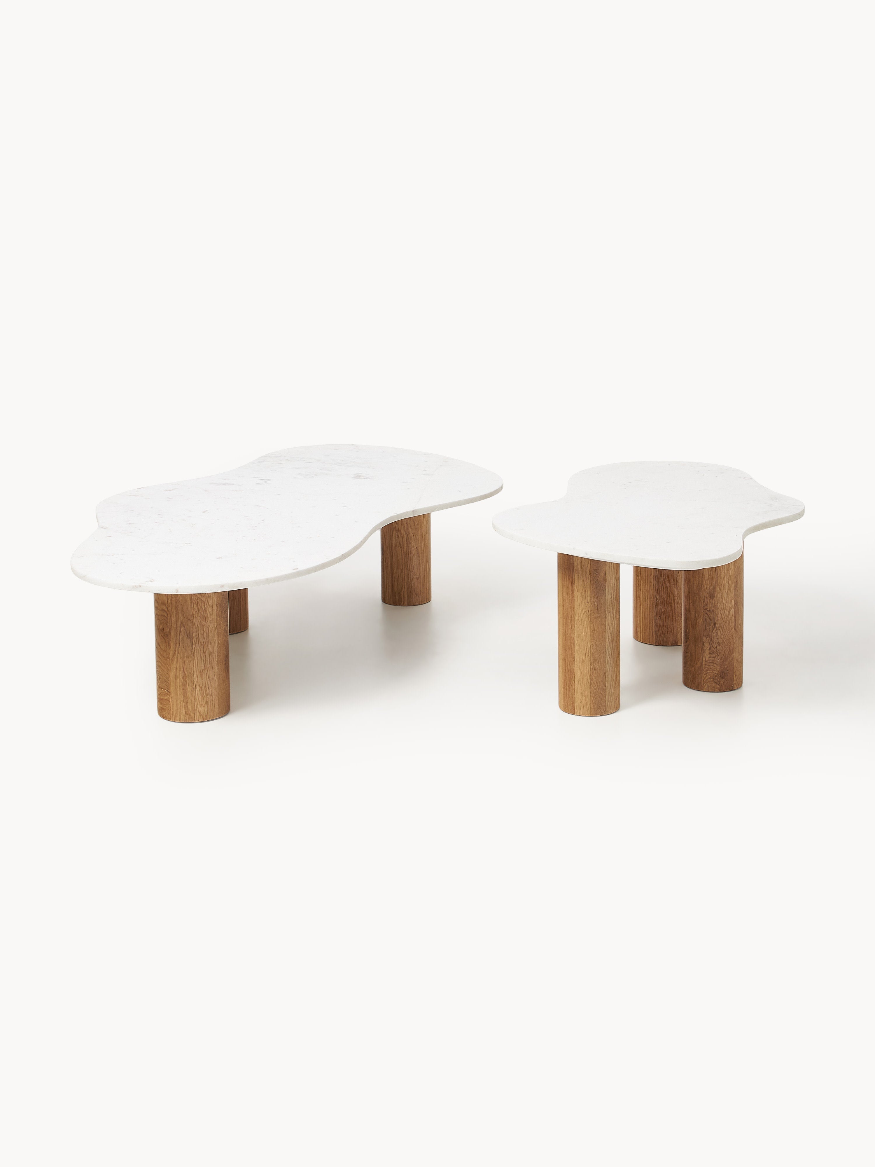 Naruto Organic-Shaped Marble Coffee Table