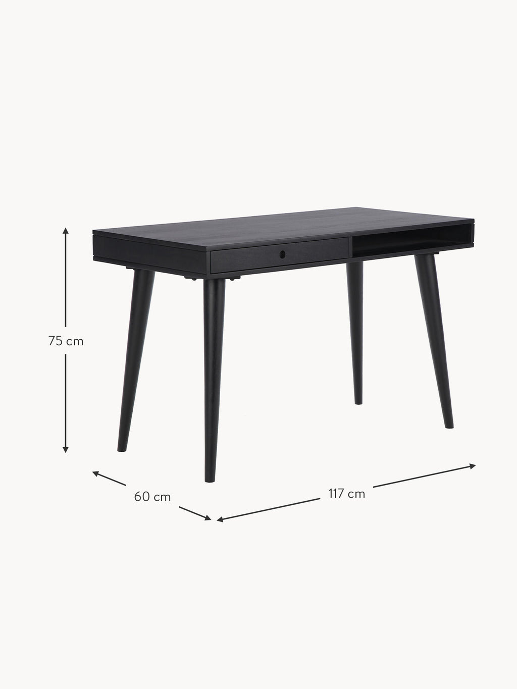 Tova Wooden Desk with Drawer