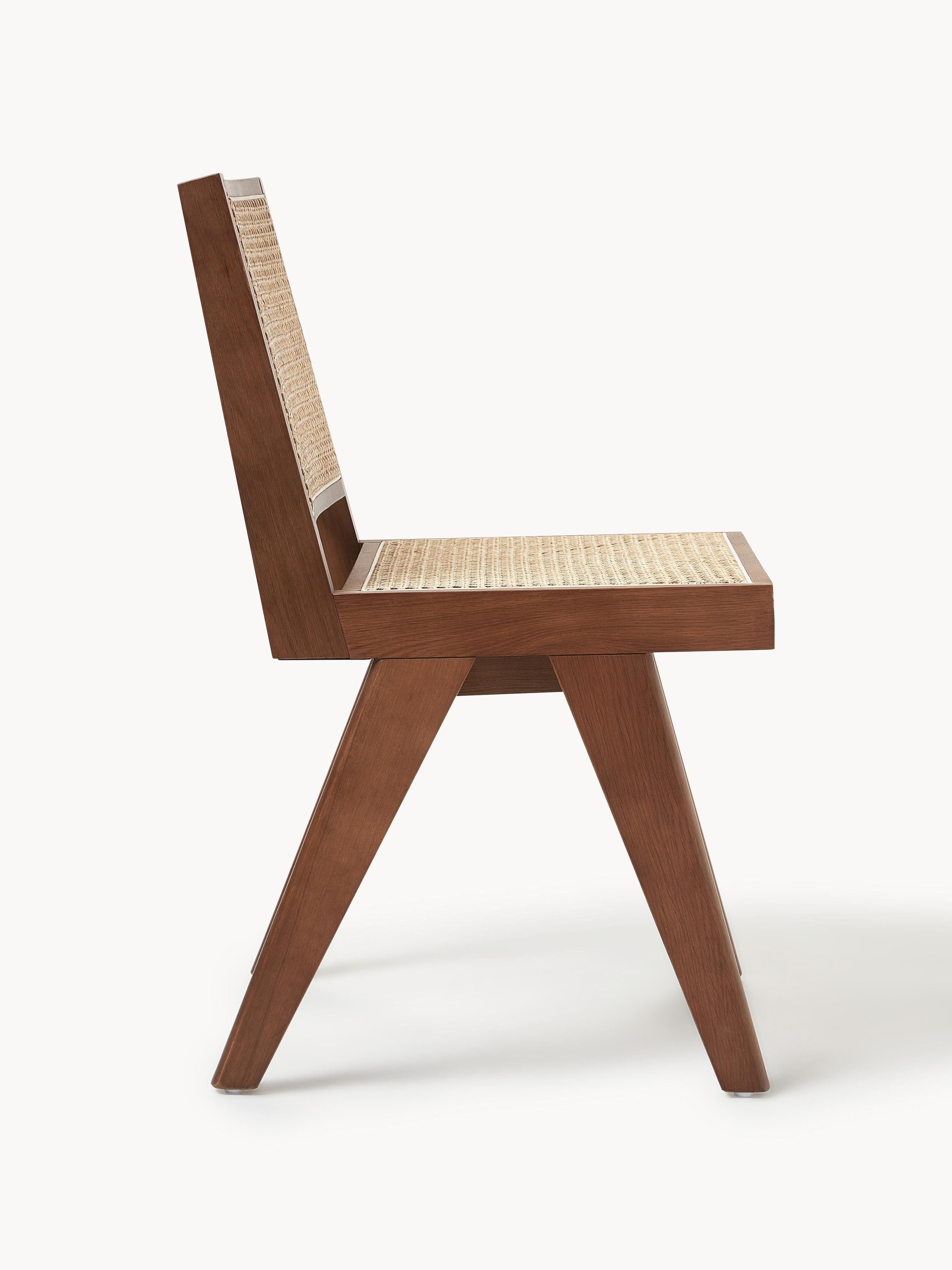 Sissi Wooden Dining Chair with Viennese Wickerwork