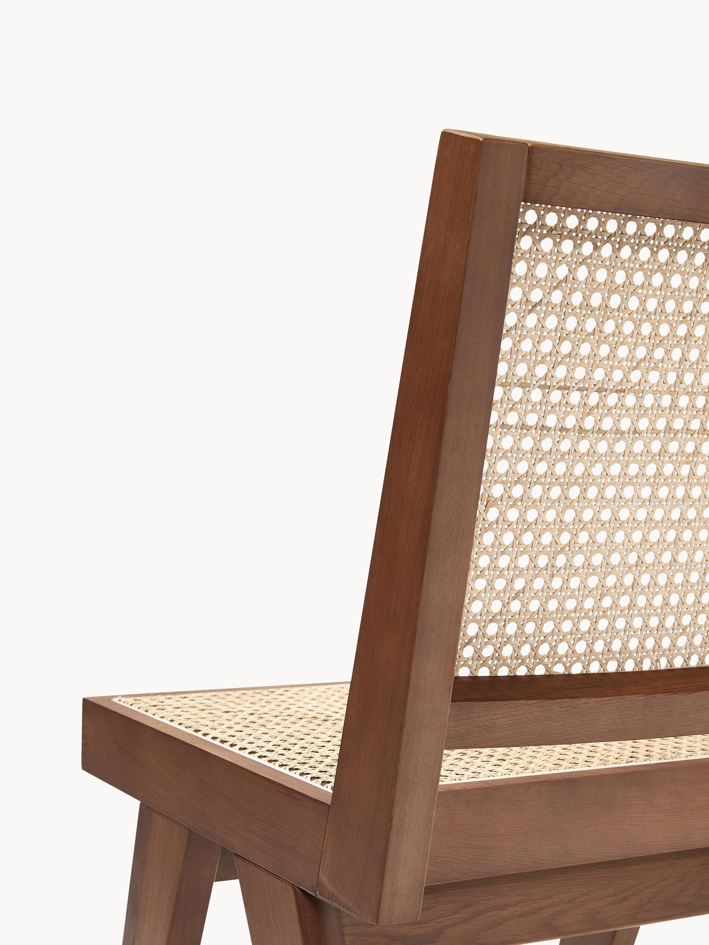 Sissi Wooden Dining Chair with Viennese Wickerwork