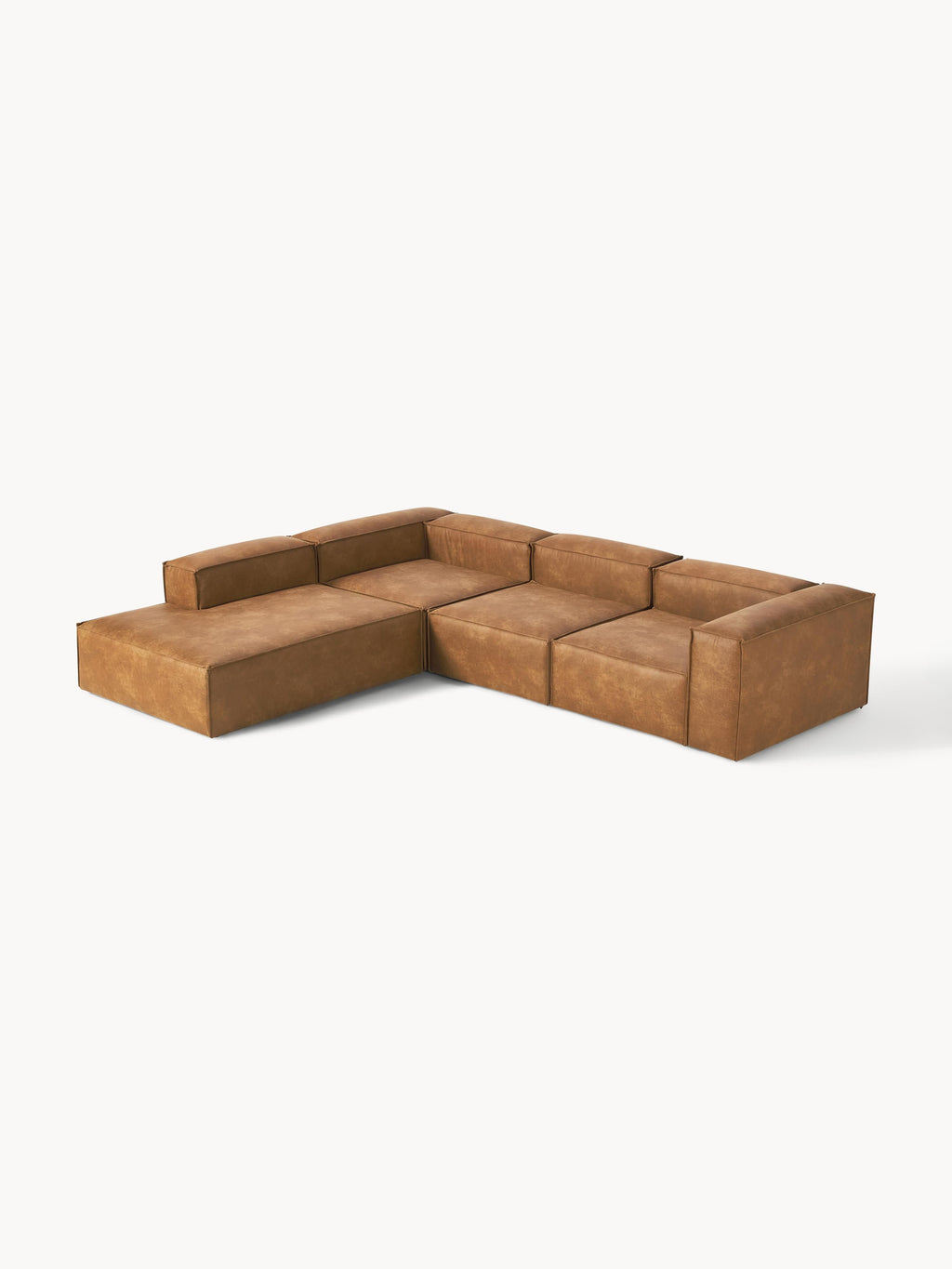 Gallery image 1 - Modular Leather Corner Sofa Lennon (4-seater)