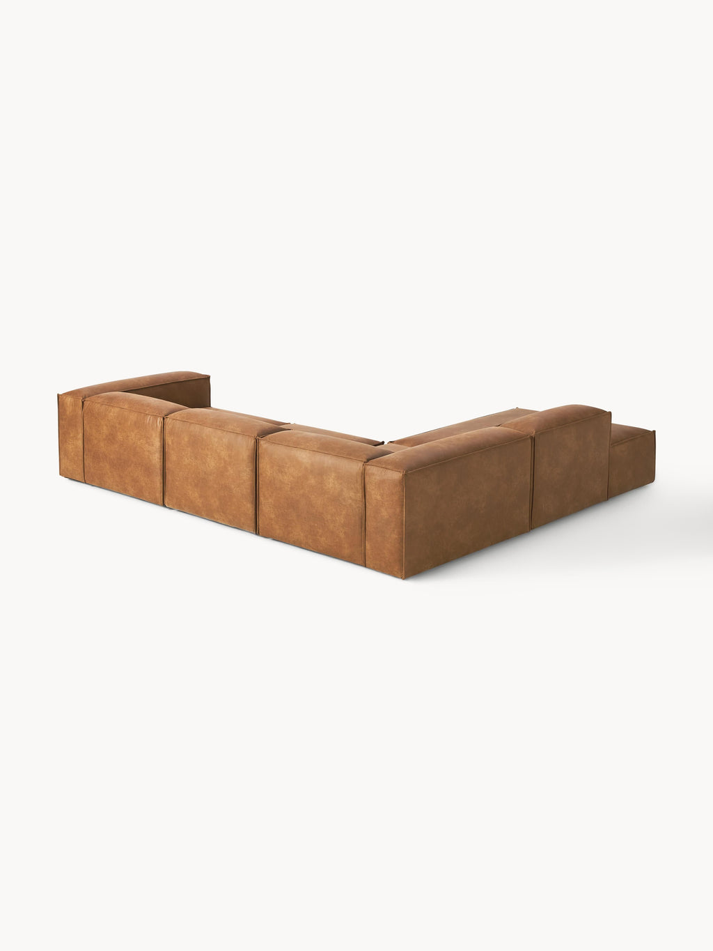 Lennon Modular Leather Corner Sofa (4-seater)