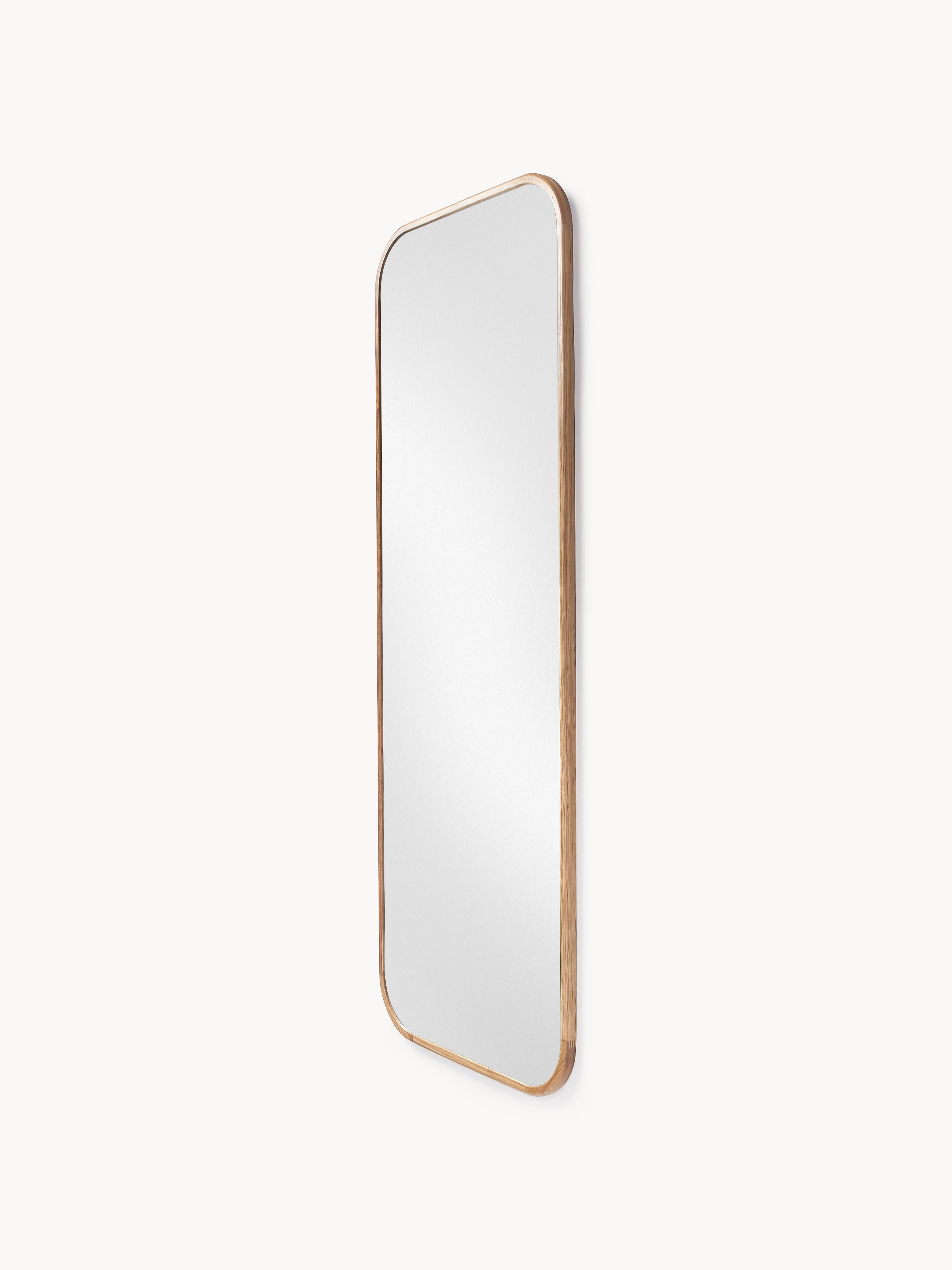 Levan Full-Length Wall Mirror with Oak Wood Frame