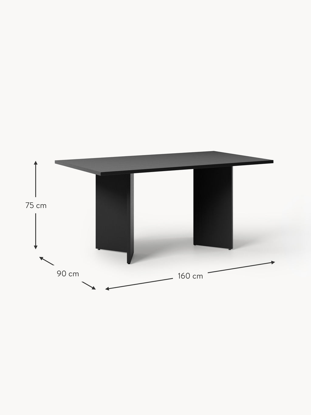 Toni Wooden Dining Table, in various sizes