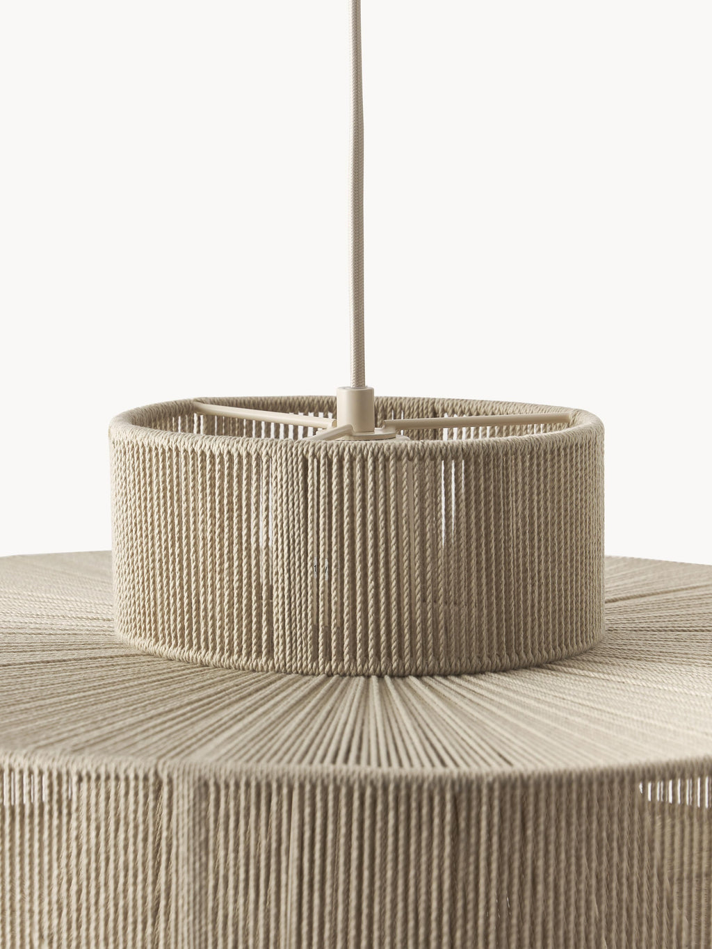 Lace Large Linen Thread Pendant Light
