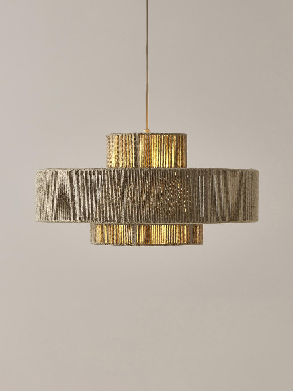 Lace Large Linen Thread Pendant Light