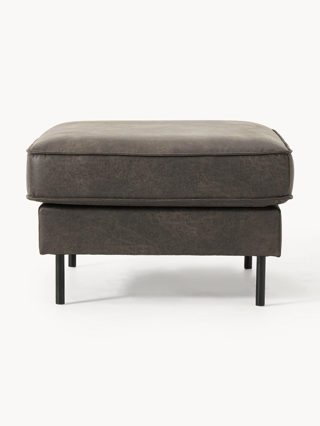 Hunter Leather Ottoman