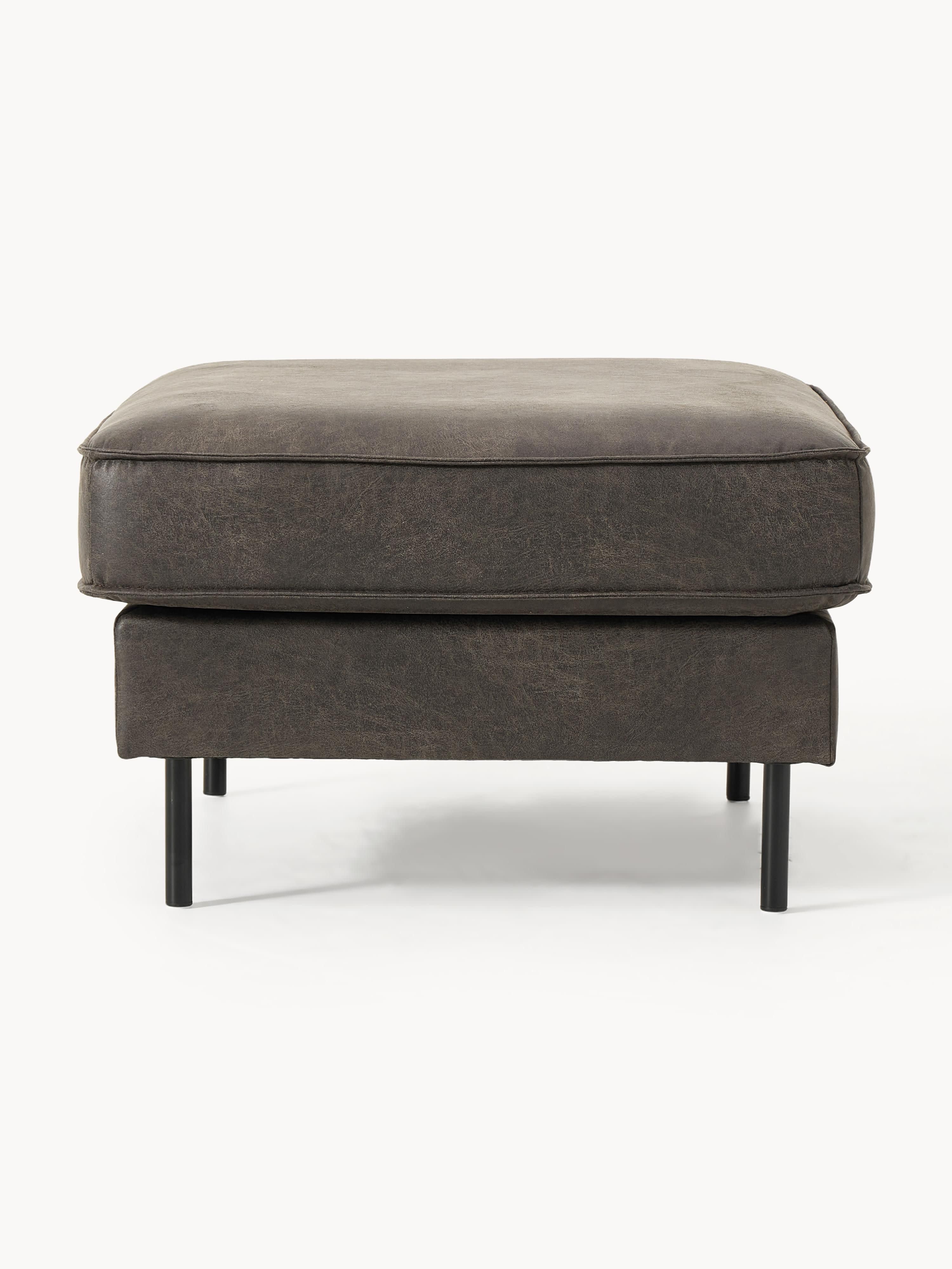 Hunter Leather Ottoman