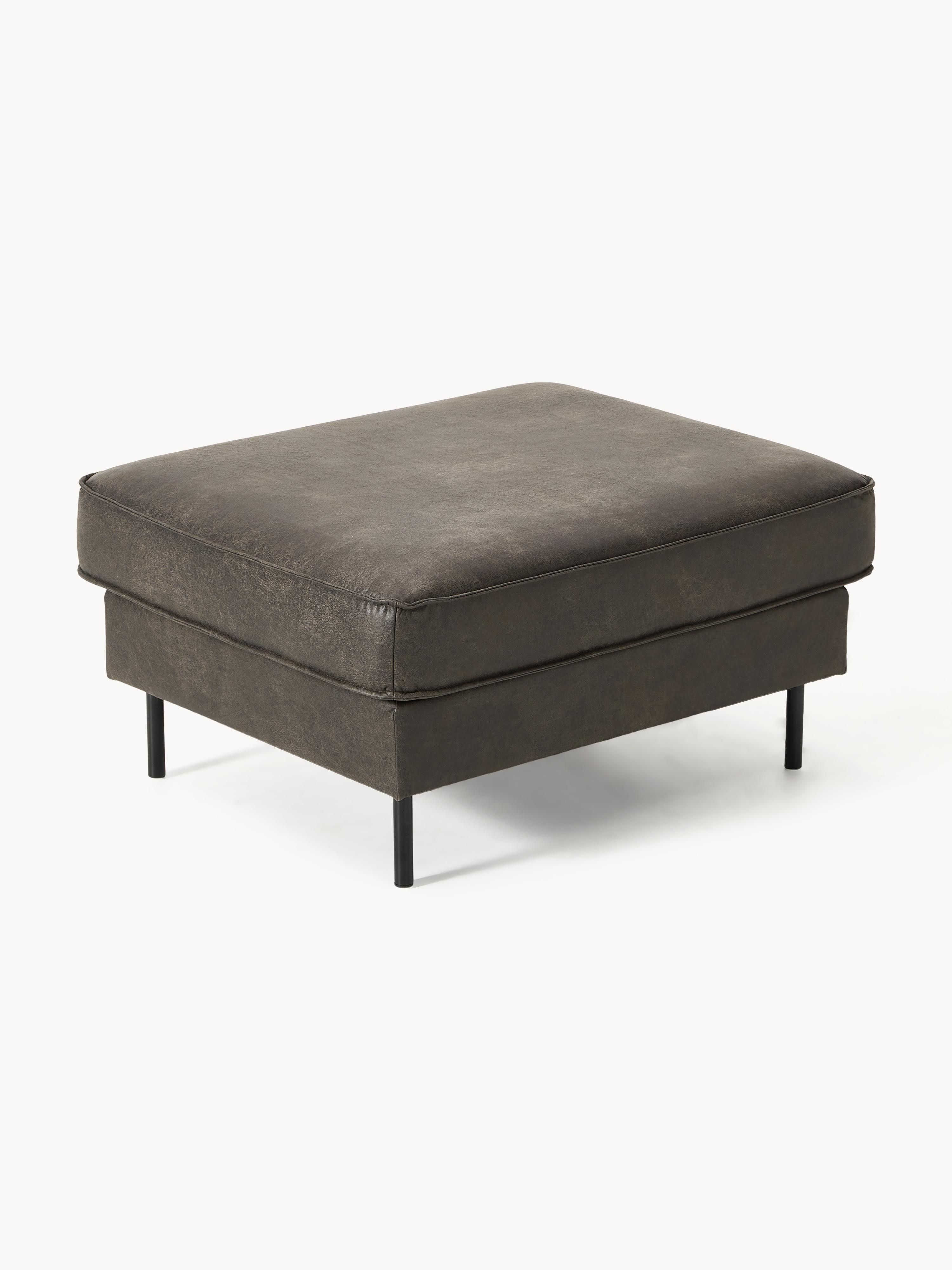 Hunter Leather Ottoman