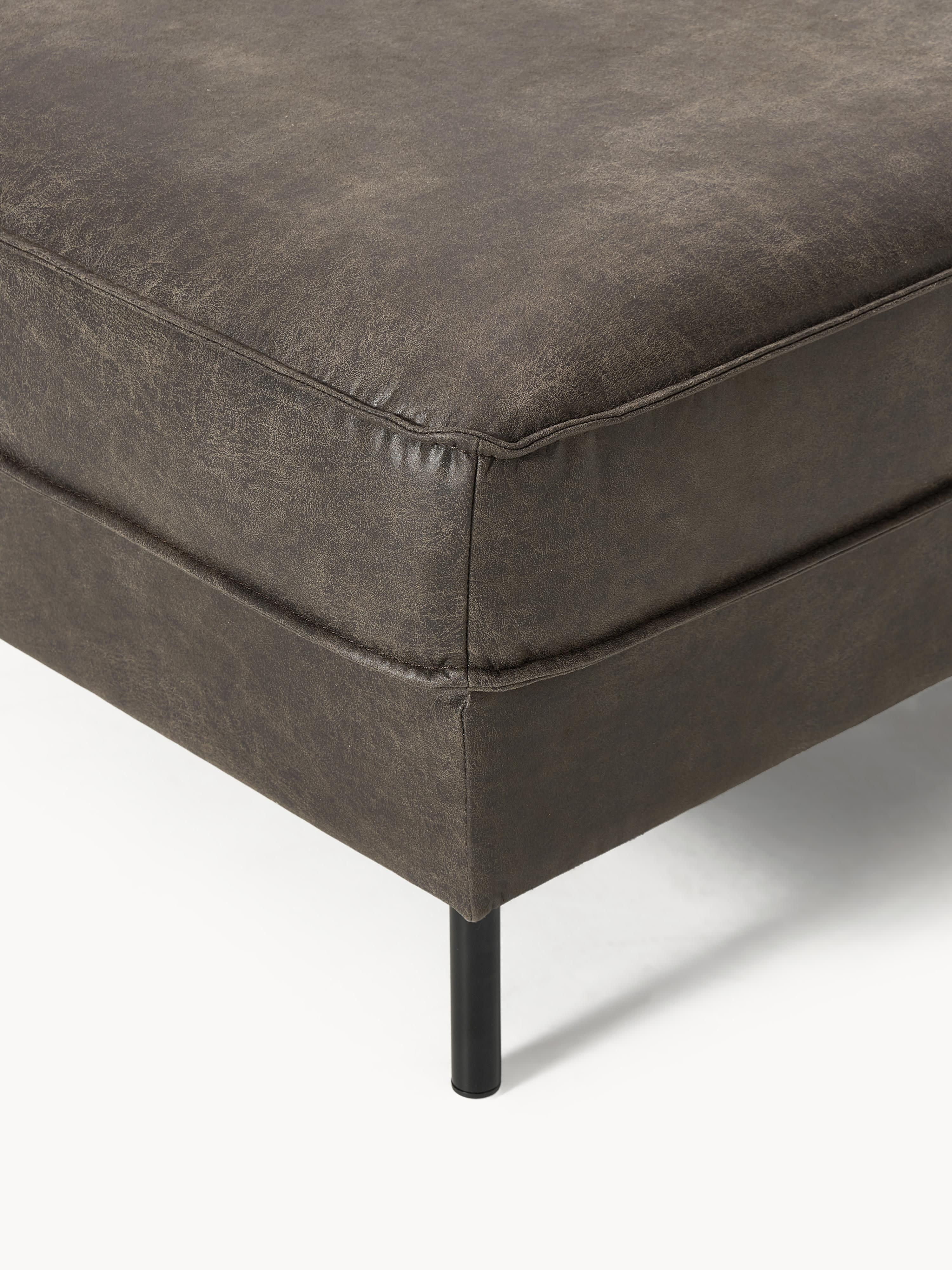 Hunter Leather Ottoman