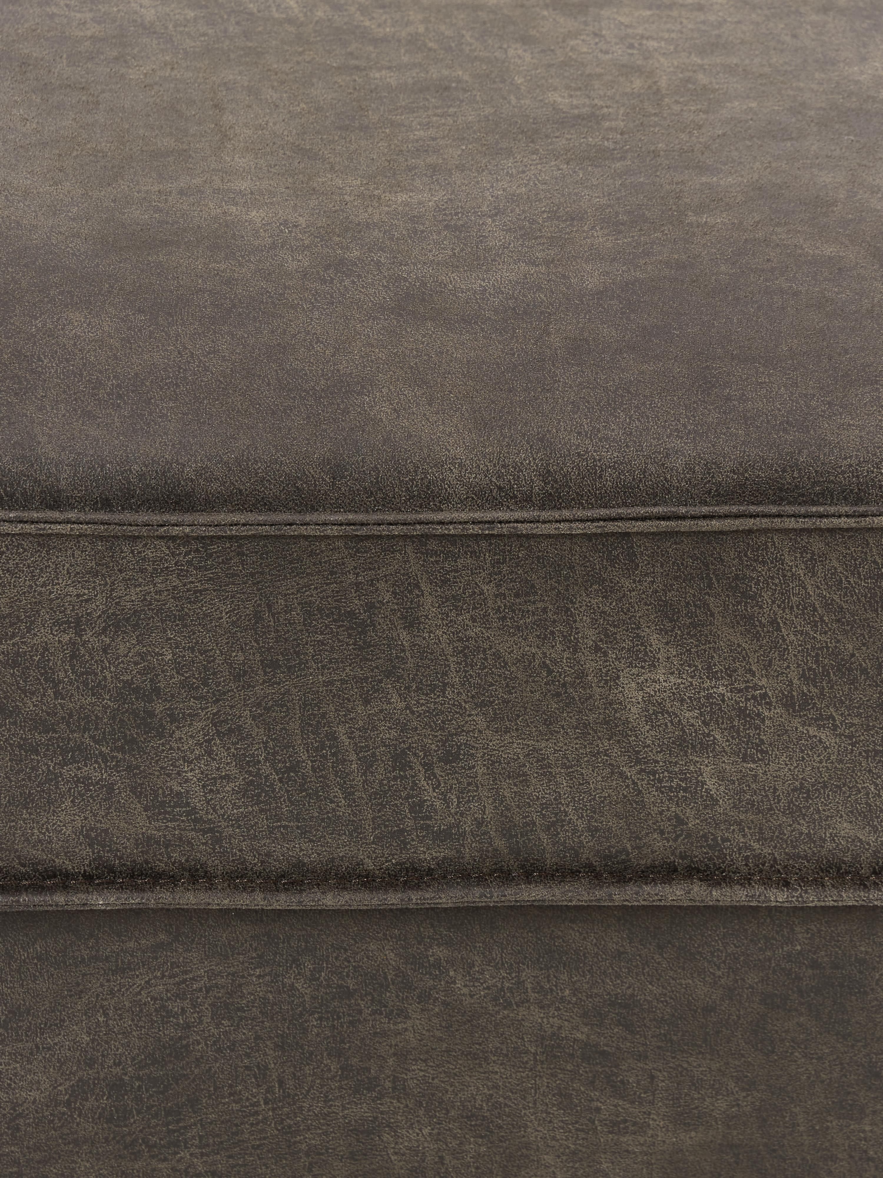 Hunter Leather Ottoman