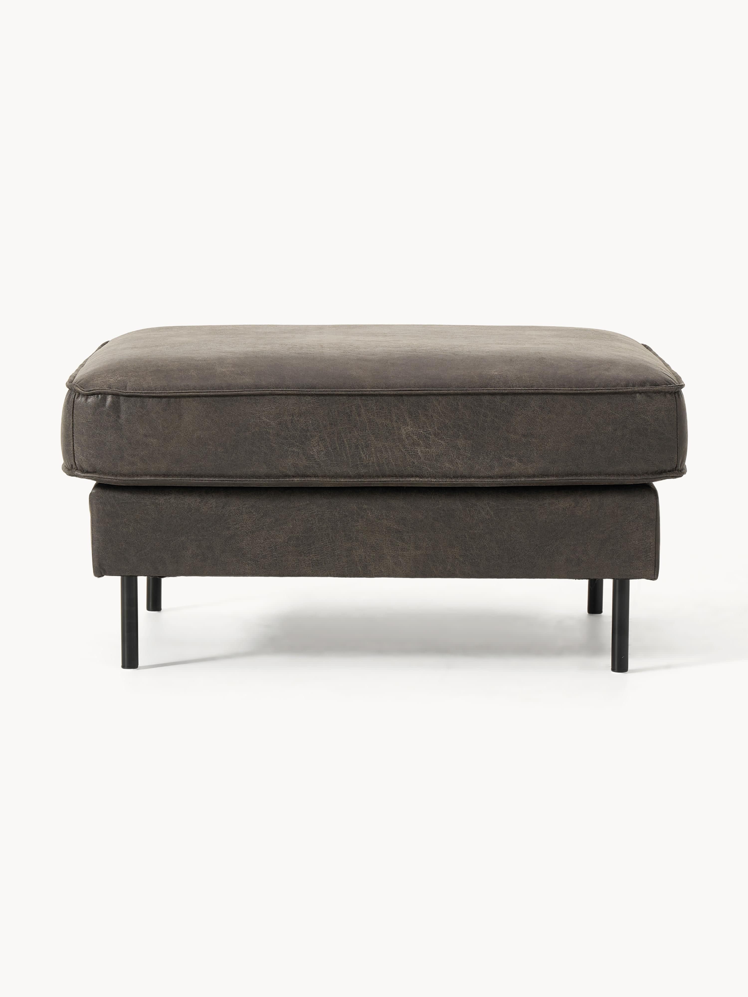Hunter Leather Ottoman