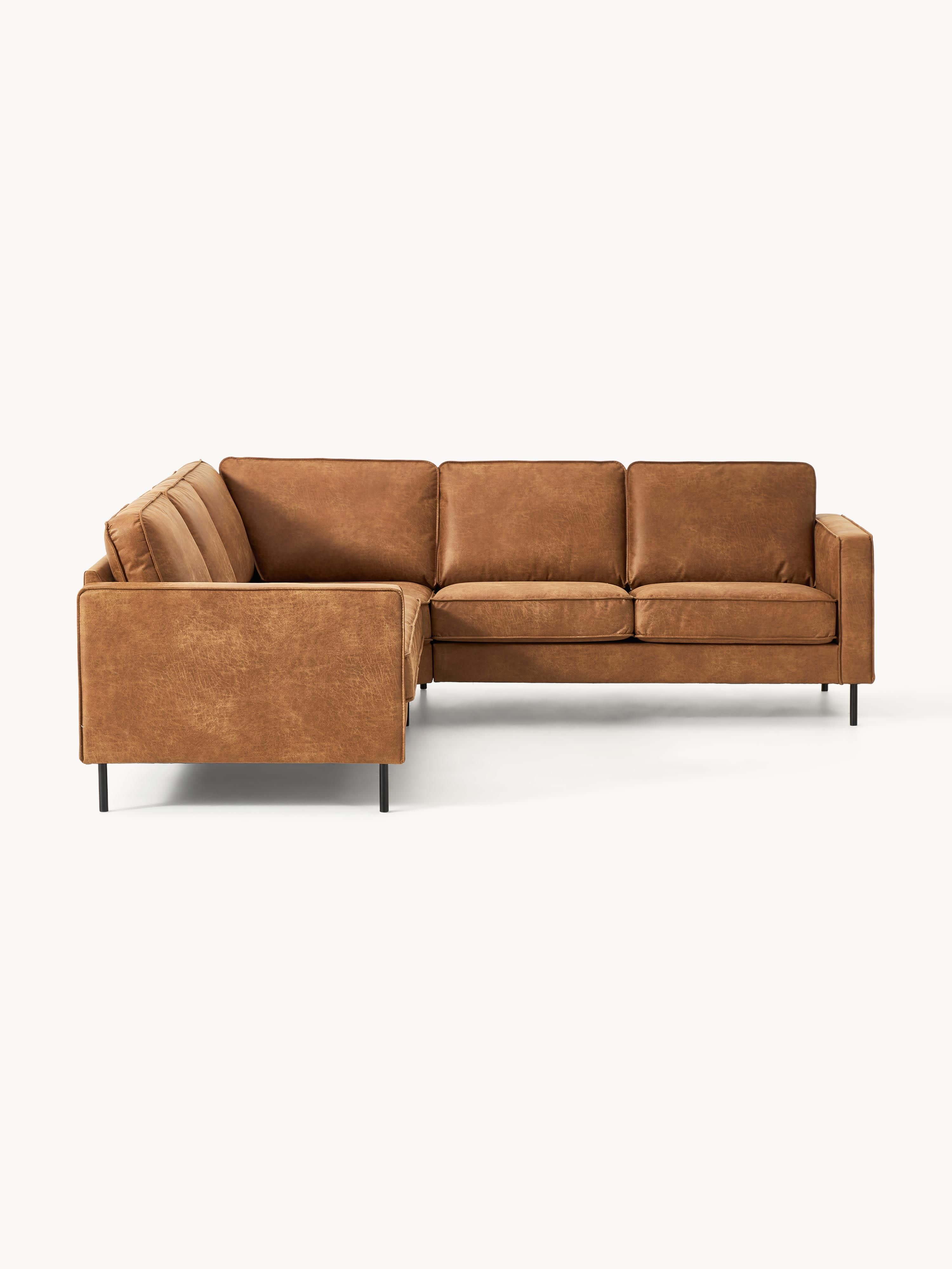 Hunter Leather Corner Sofa (4-seater)