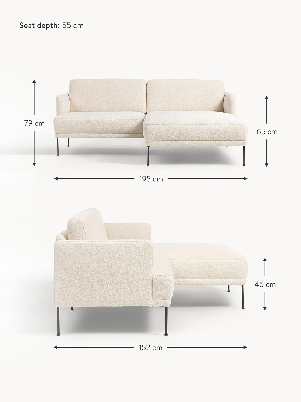 Fluente Small Teddy Corner Sofa