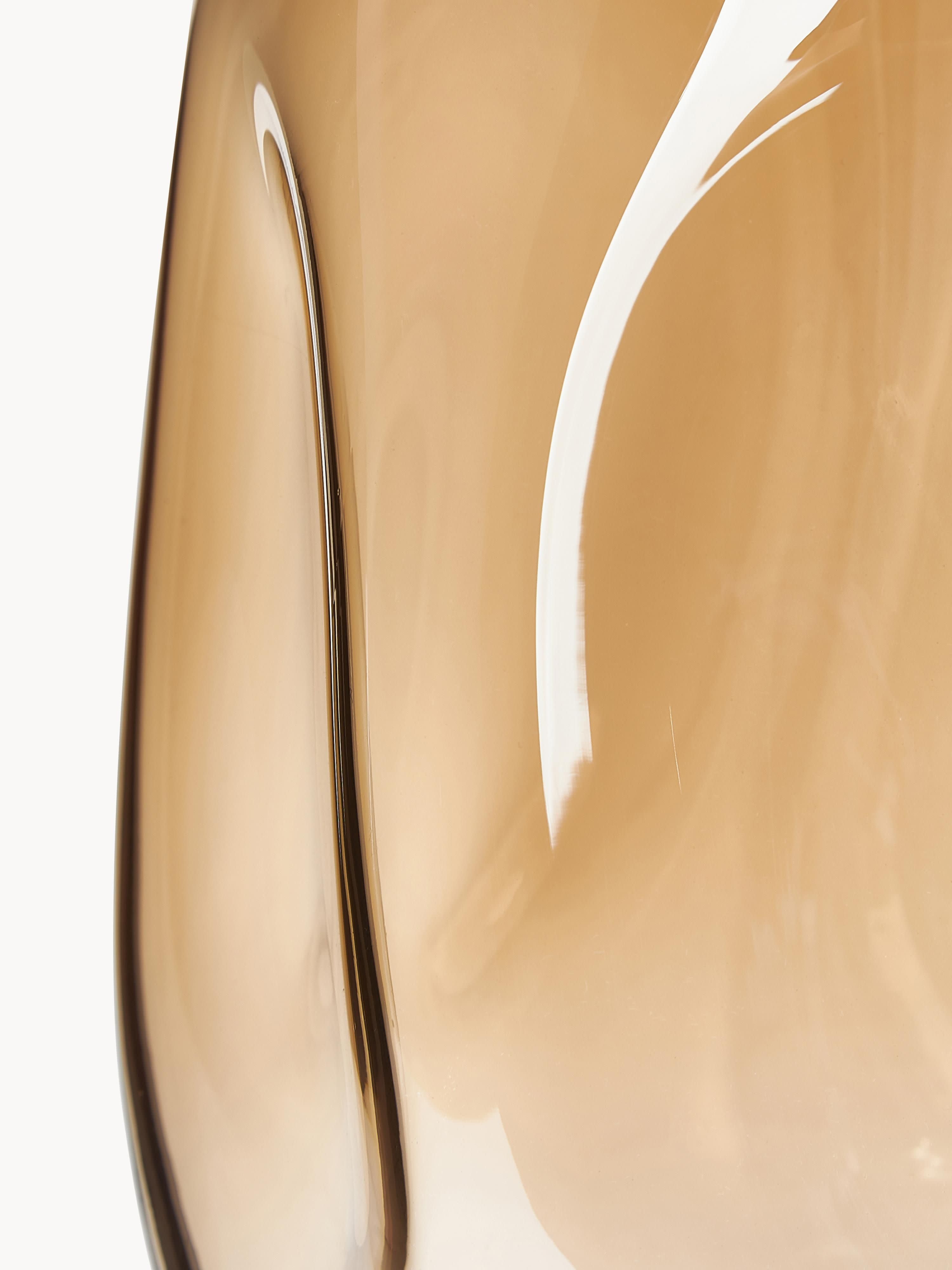 Luster Mouth-Blown Glass Vase, H 35 cm