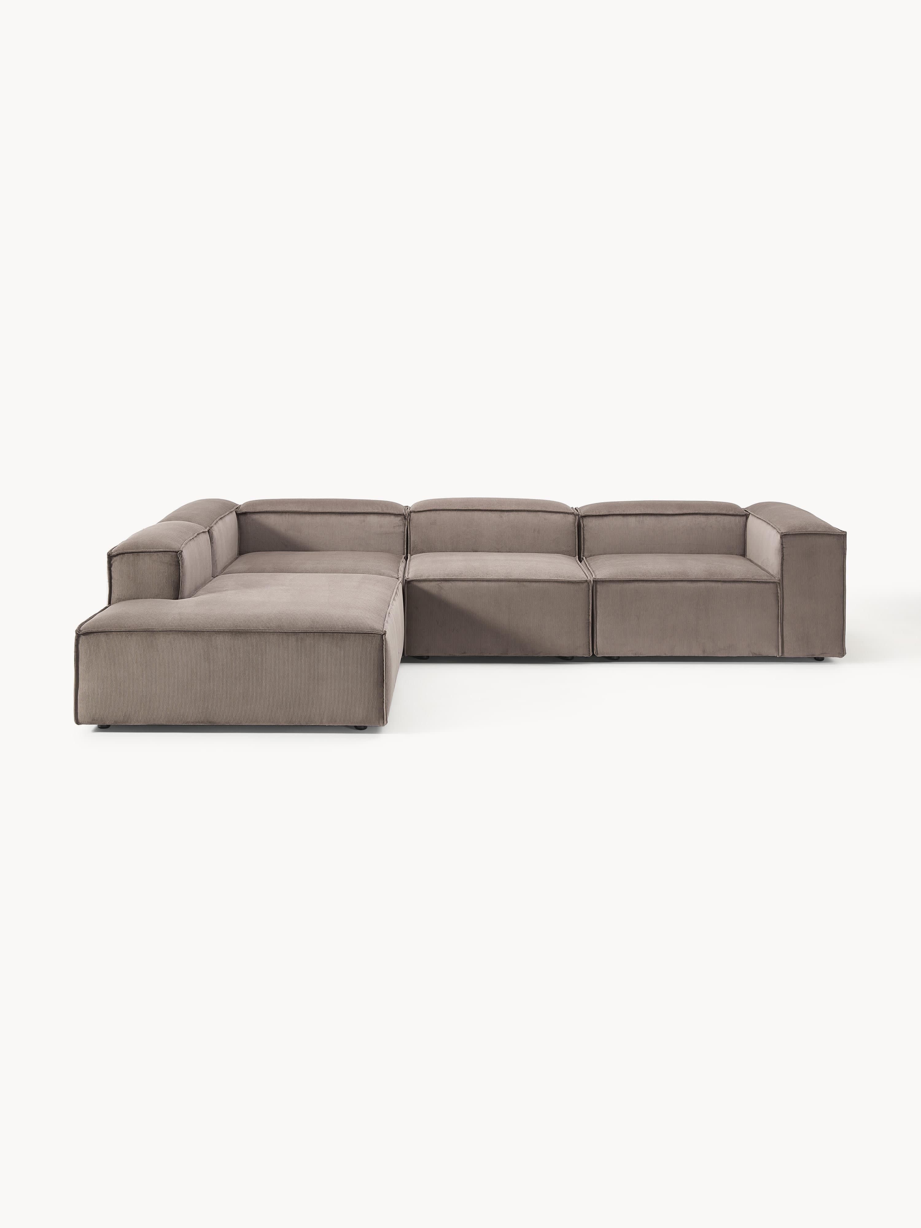 Lennon Corduroy Modular Corner Sofa (4-seater)
