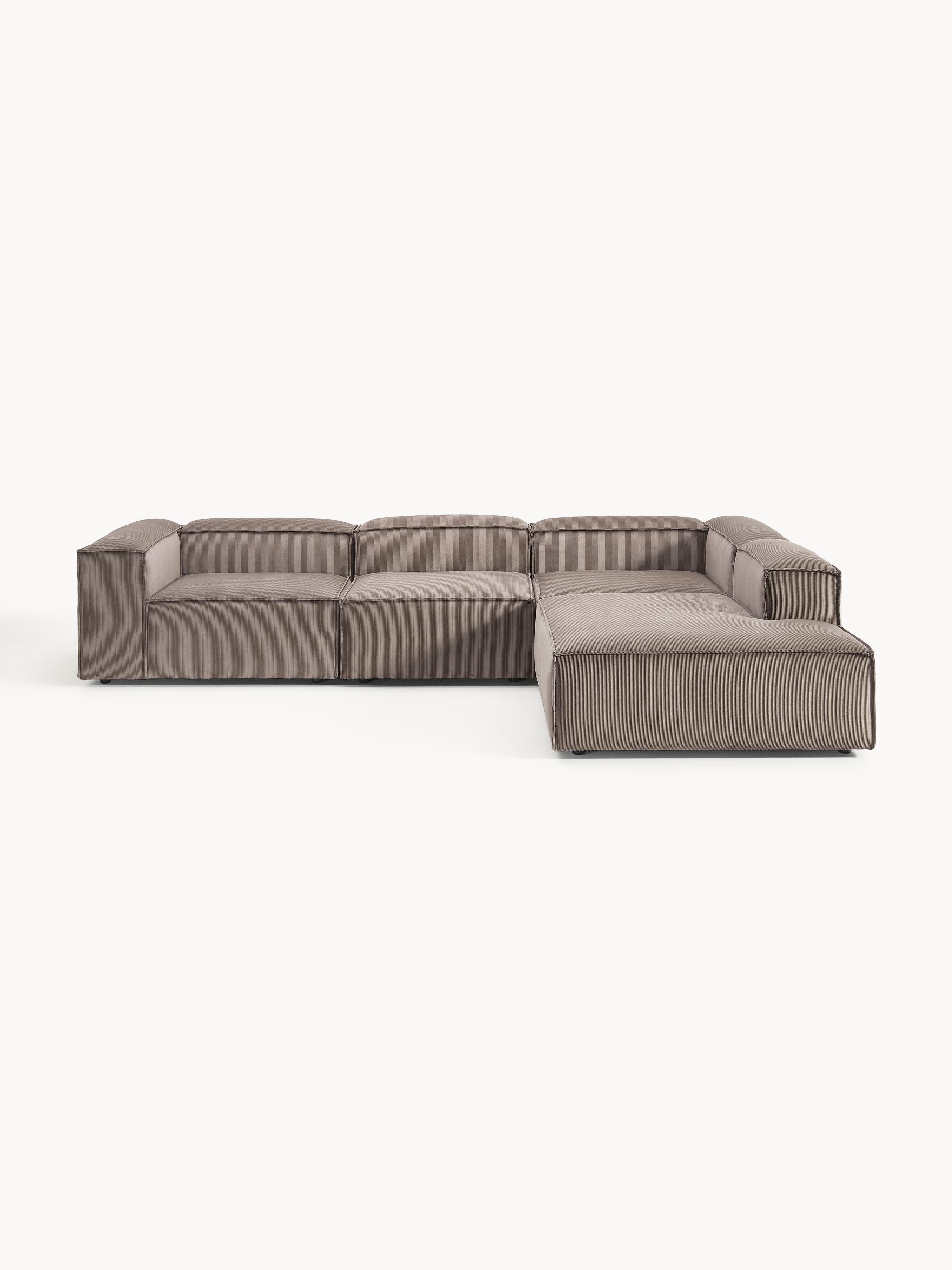 Lennon Corduroy Modular Corner Sofa (4-seater)