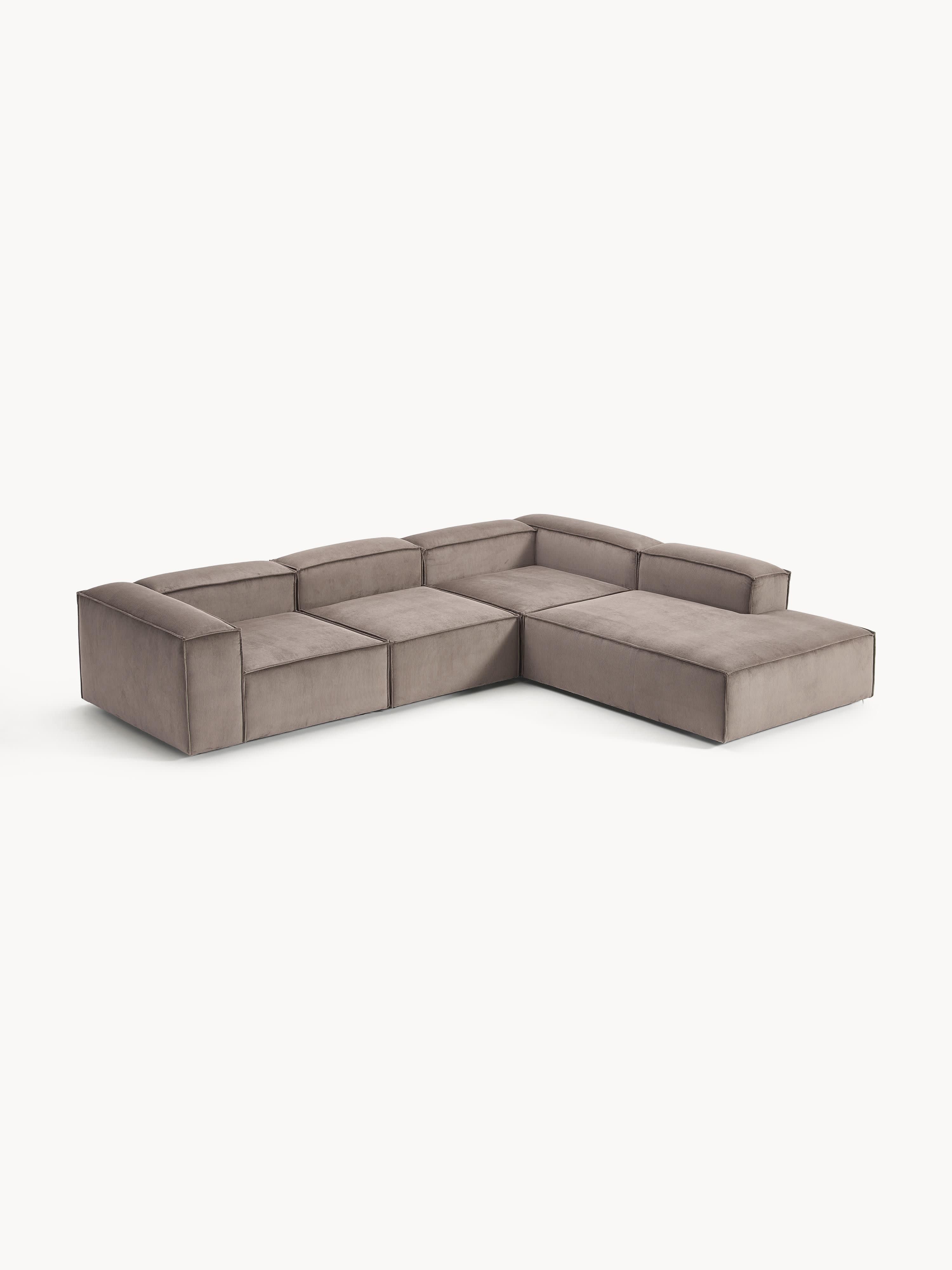 Lennon Corduroy Modular Corner Sofa (4-seater)