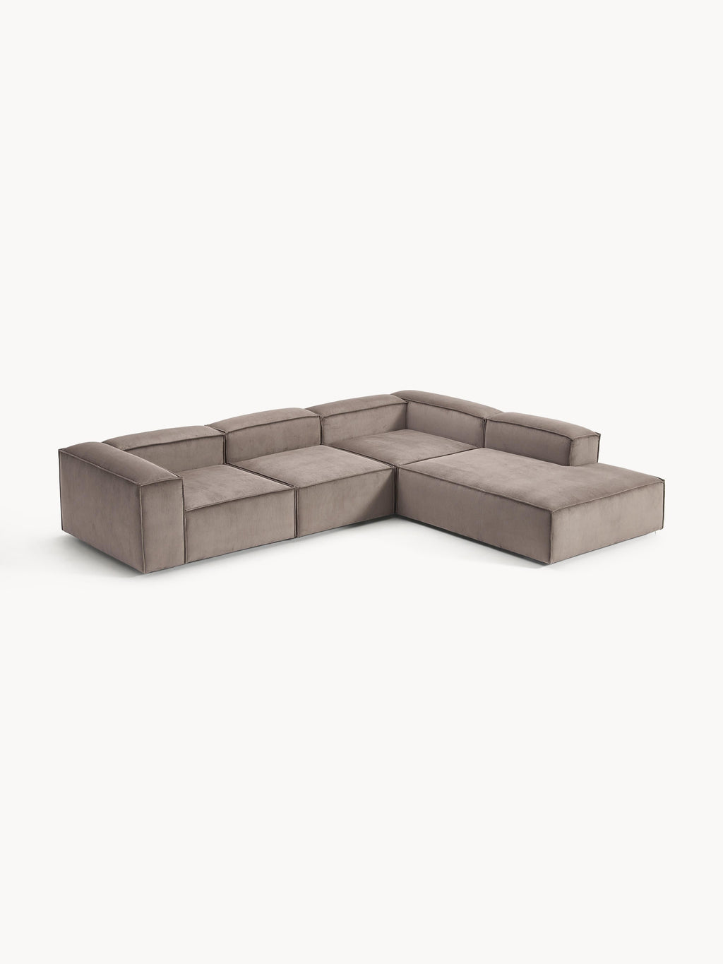 Lennon Corduroy Modular Corner Sofa (4-seater)