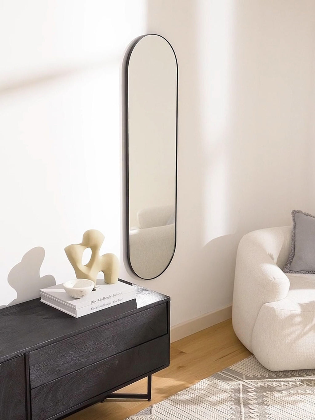 Lucia Oval Full-Length Wall Mirror