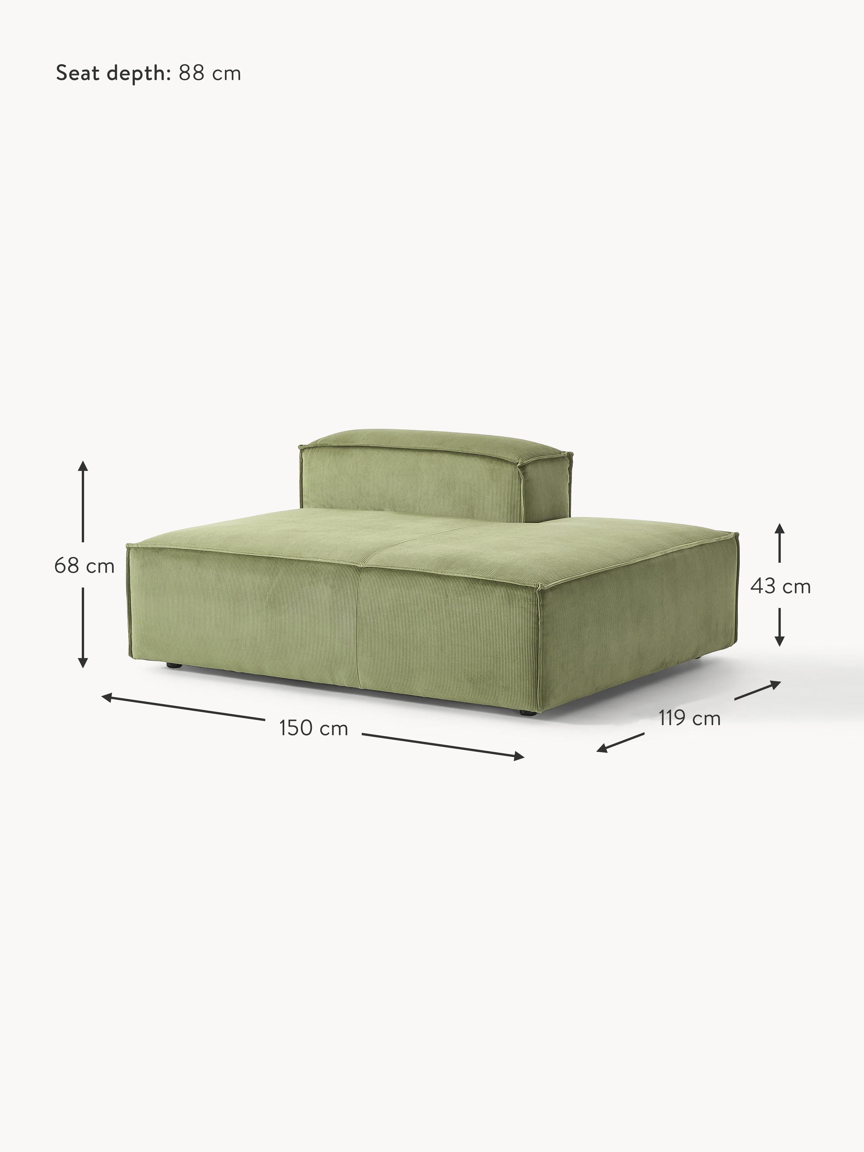Lennon Corduroy Chaise Module
