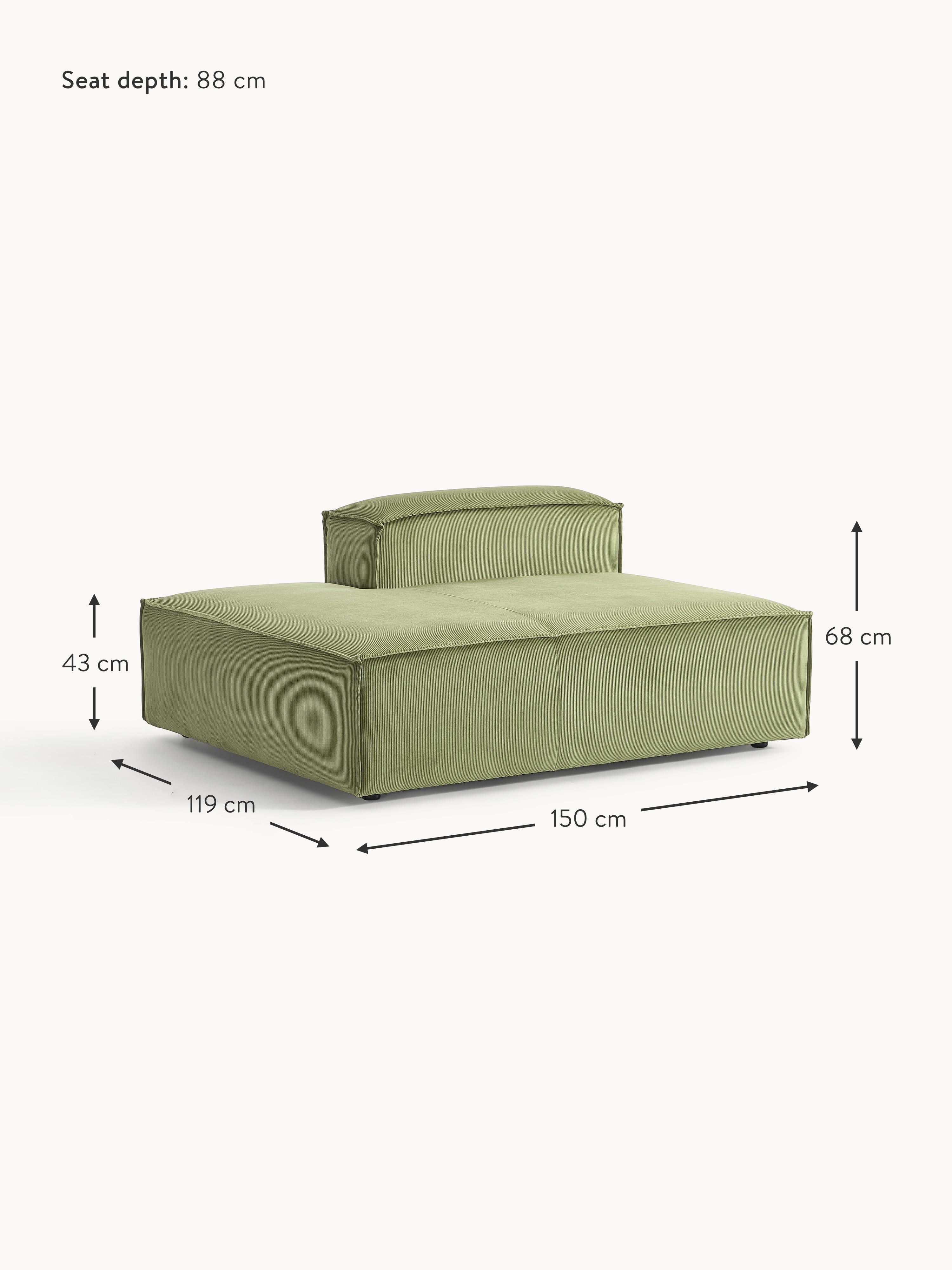 Lennon Corduroy Chaise Module