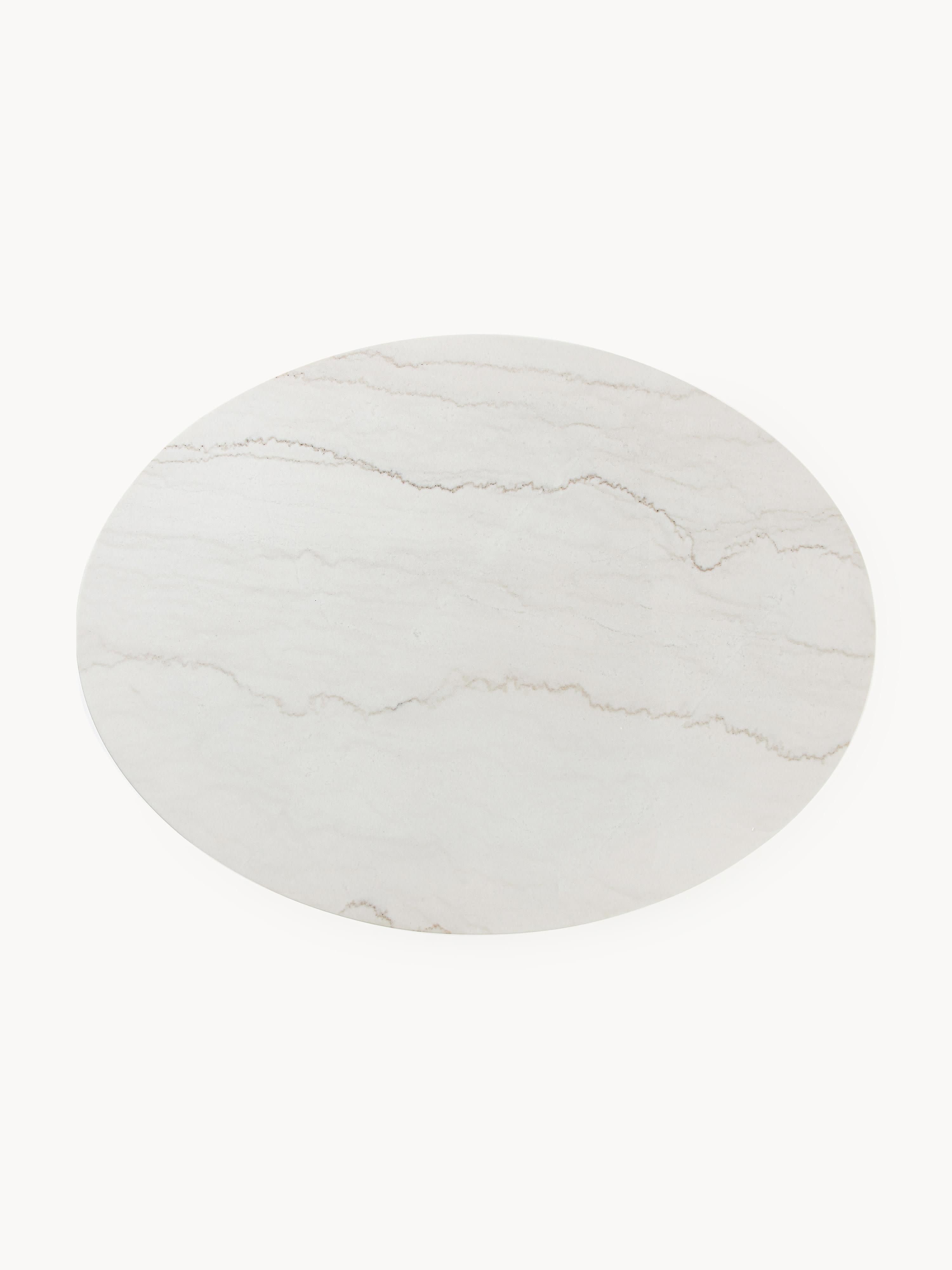 Miley Oval Marble Dining Table, 120 x 90 cm