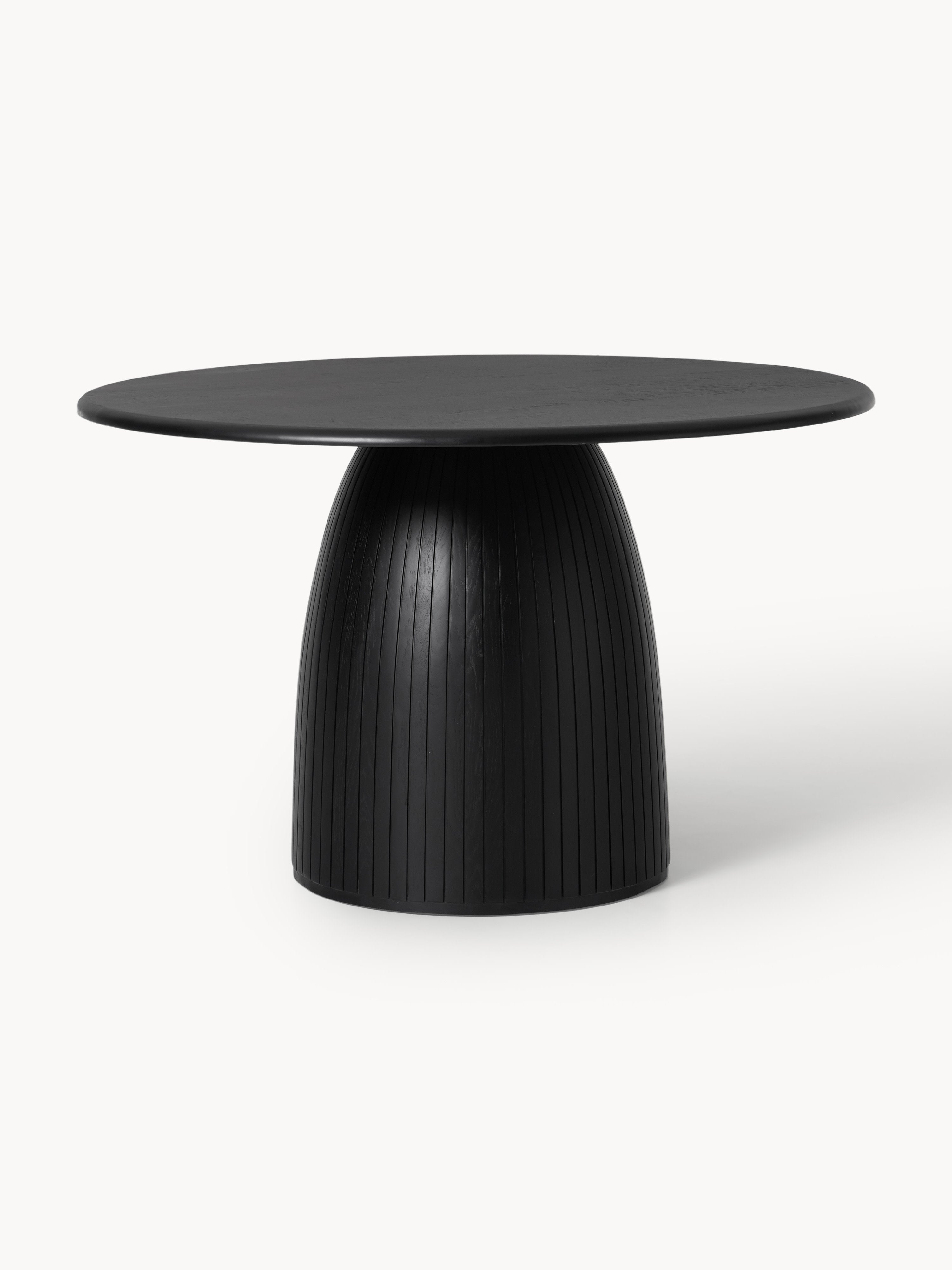 Gallery image 1 - Round Dining Table Nelly with Groove Structure, in various sizes