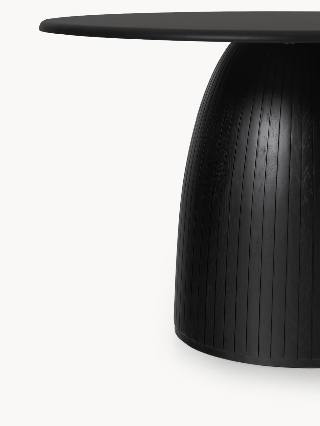 Nelly Round Dining Table with Groove Structure, in various sizes