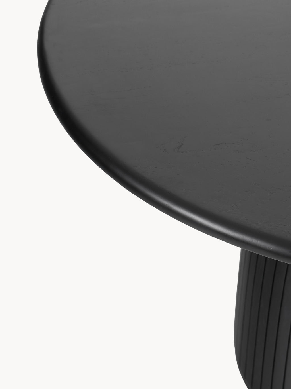 Nelly Round Dining Table with Groove Structure, in various sizes