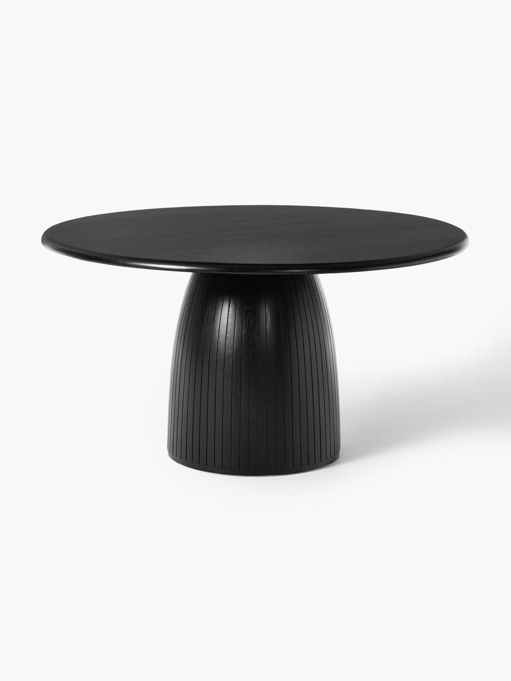 Nelly Round Dining Table with Groove Structure, in various sizes